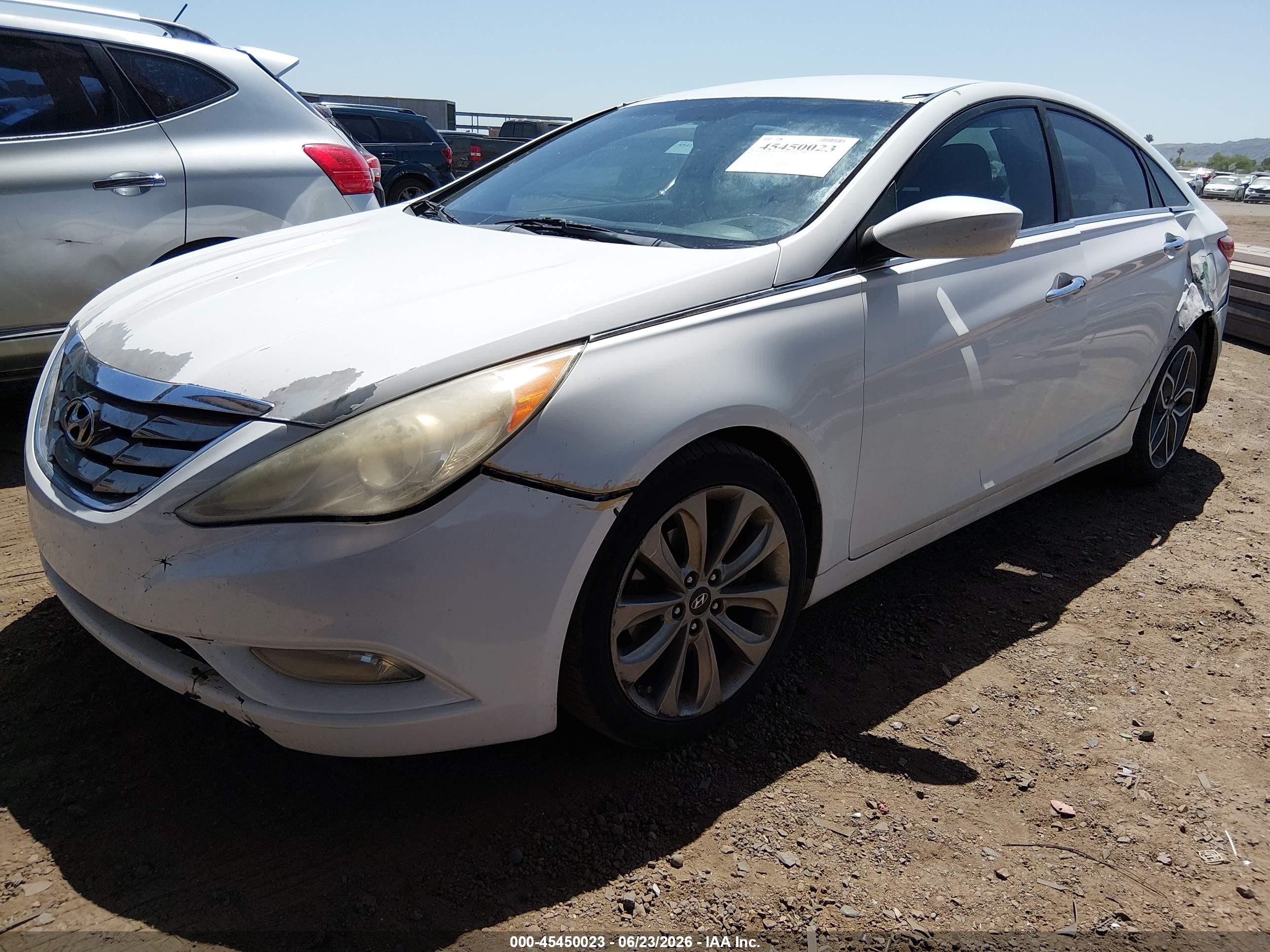 2013 Hyundai Sonata Se White vin: 5NPEC4AC3DH741300