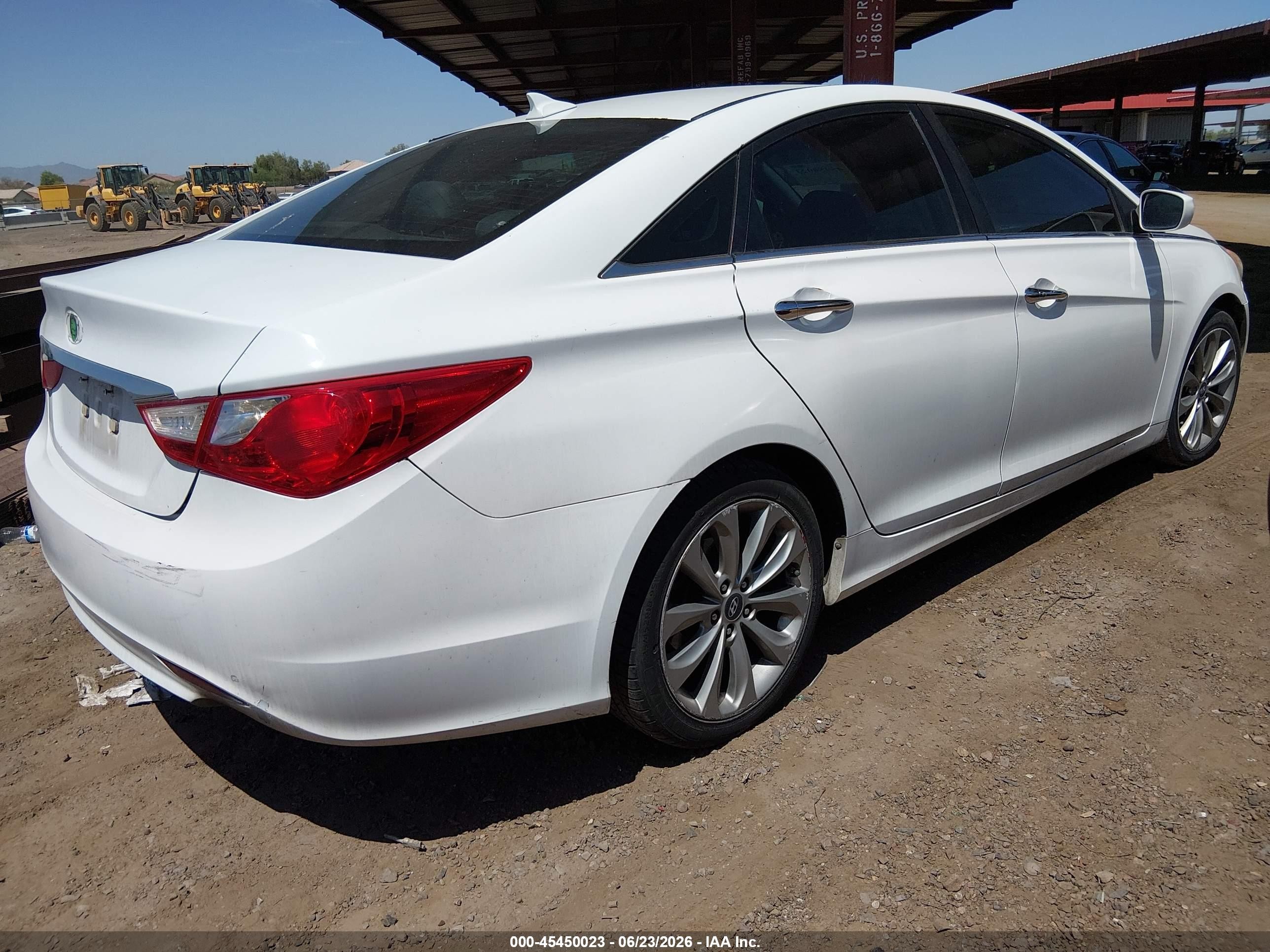 2013 Hyundai Sonata Se White vin: 5NPEC4AC3DH741300