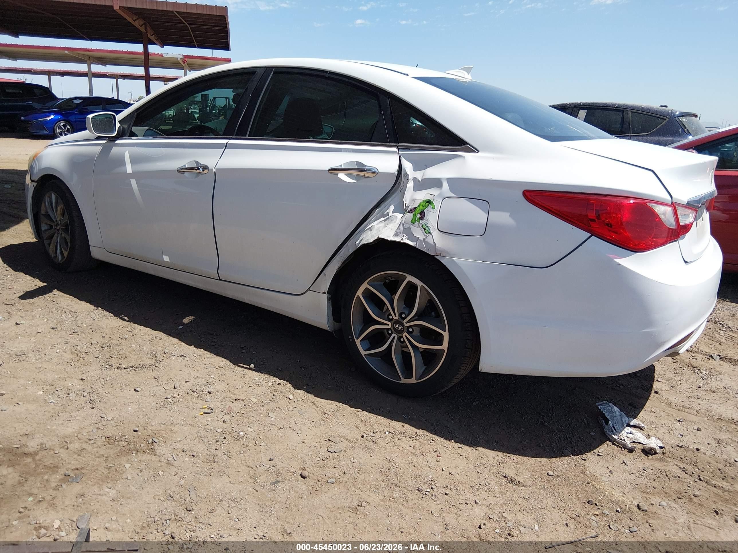2013 Hyundai Sonata Se White vin: 5NPEC4AC3DH741300
