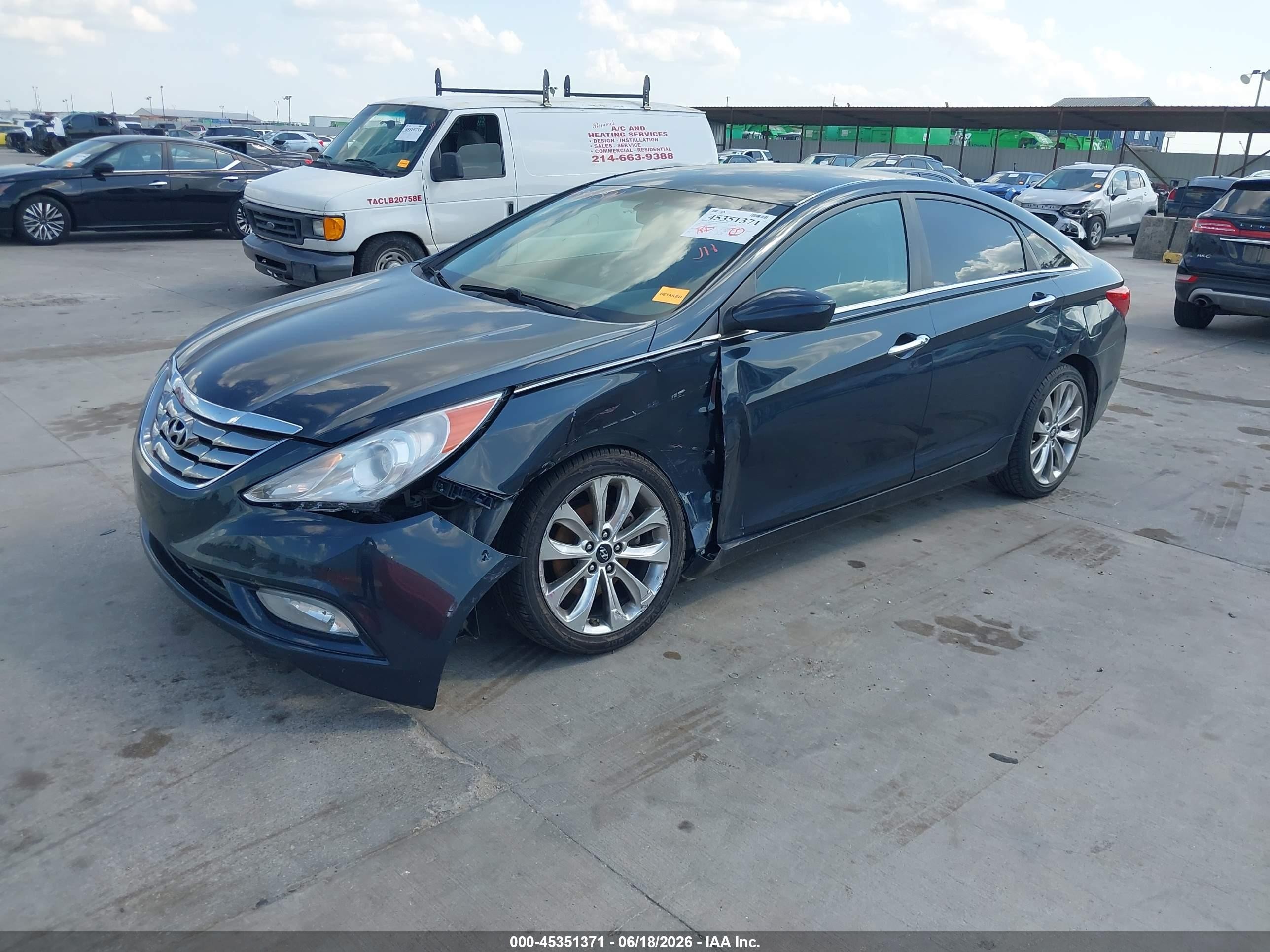 2013 Hyundai Sonata Se Blue vin: 5NPEC4AC3DH786804