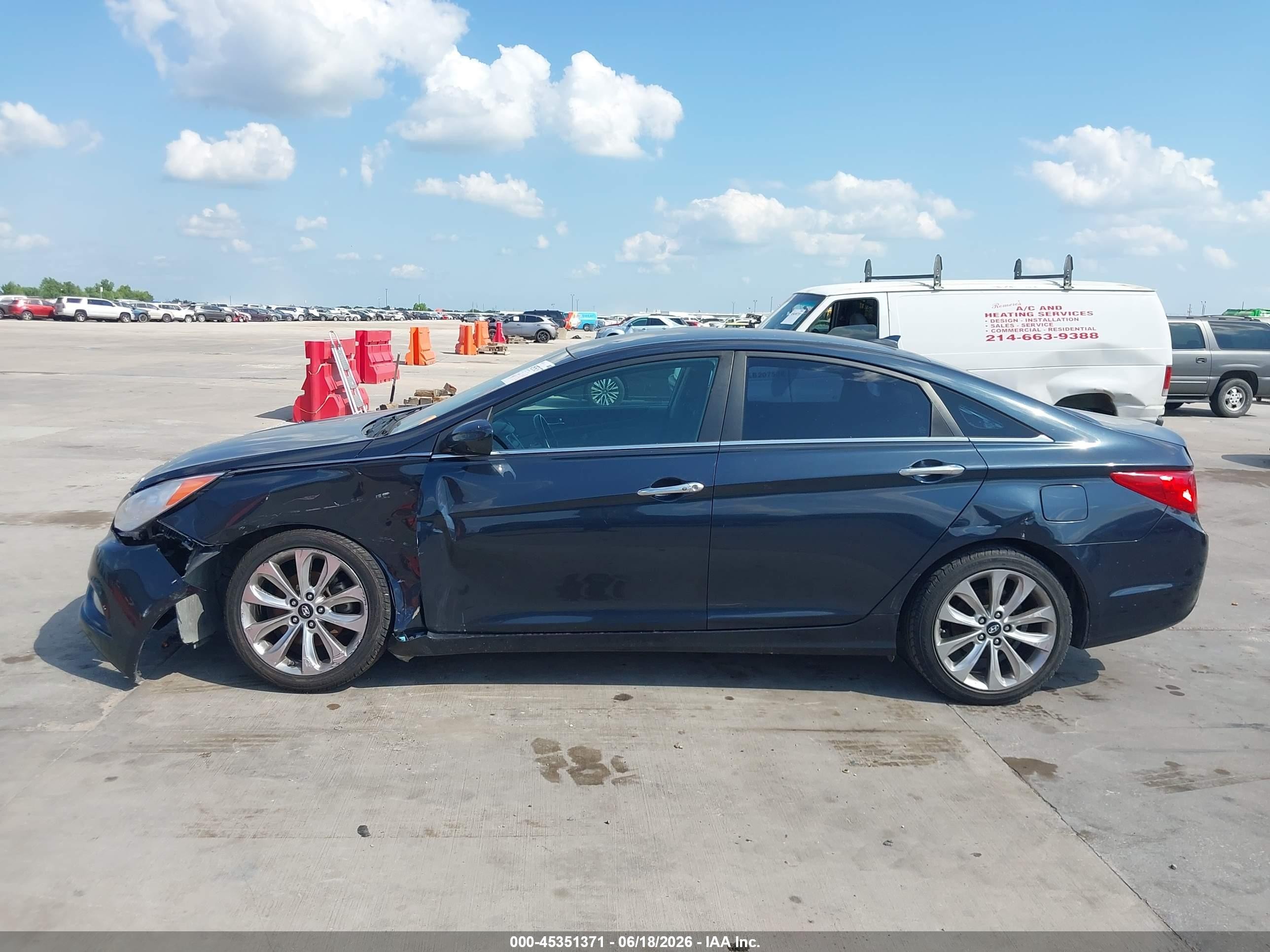 2013 Hyundai Sonata Se Blue vin: 5NPEC4AC3DH786804