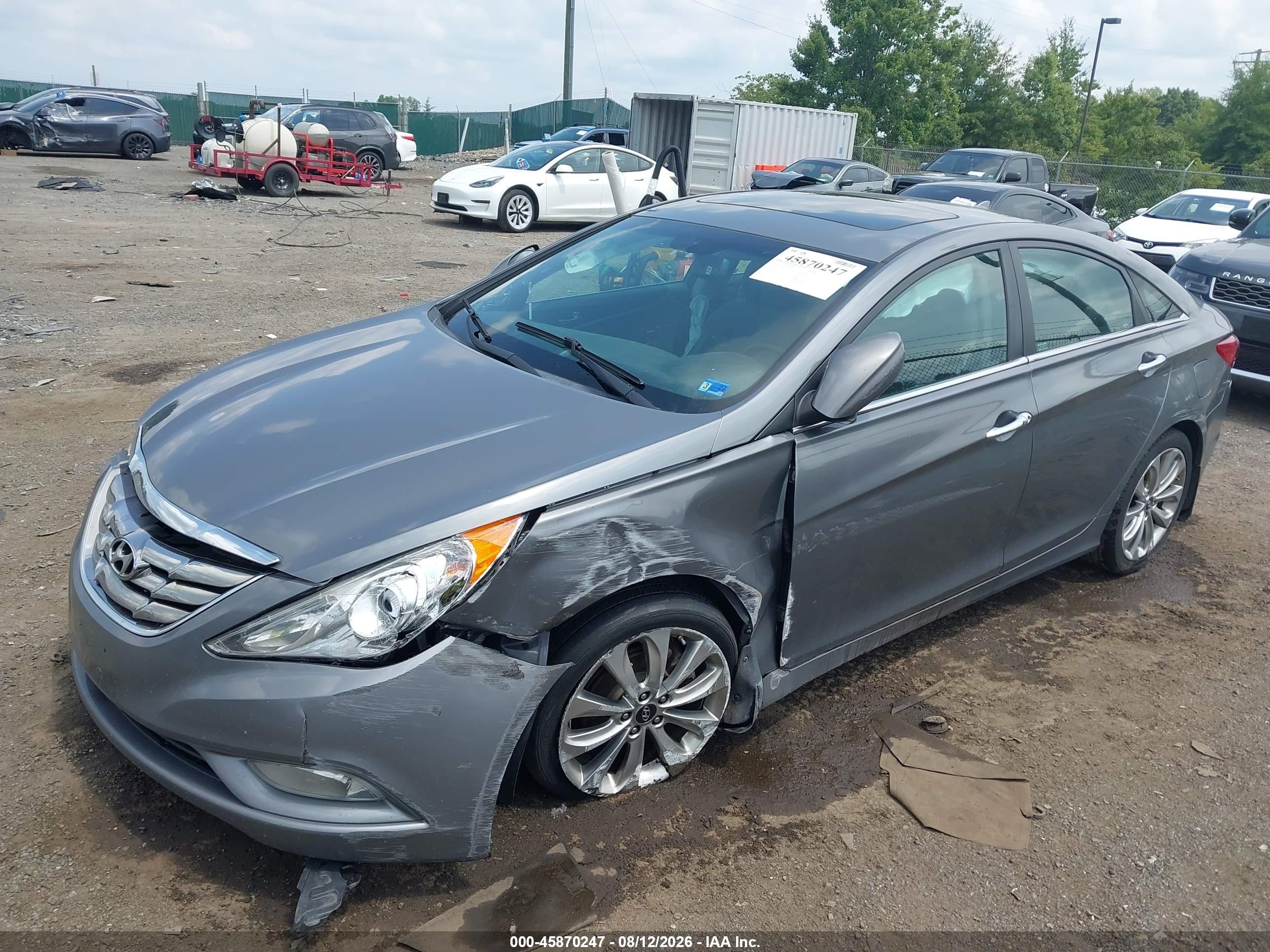 2013 Hyundai Sonata Se Gray vin: 5NPEC4AC3DH792960