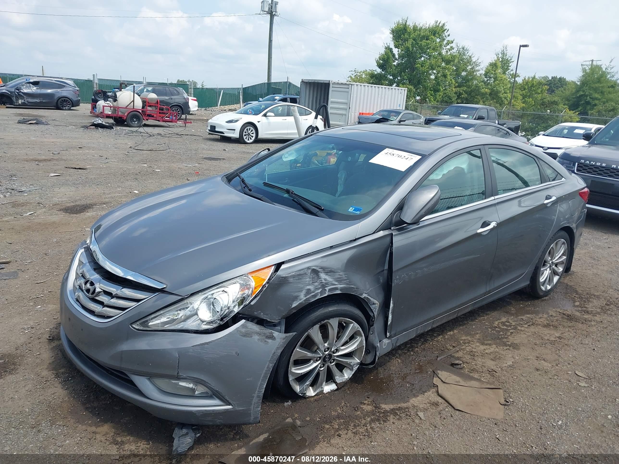 2013 Hyundai Sonata Se Gray vin: 5NPEC4AC3DH792960
