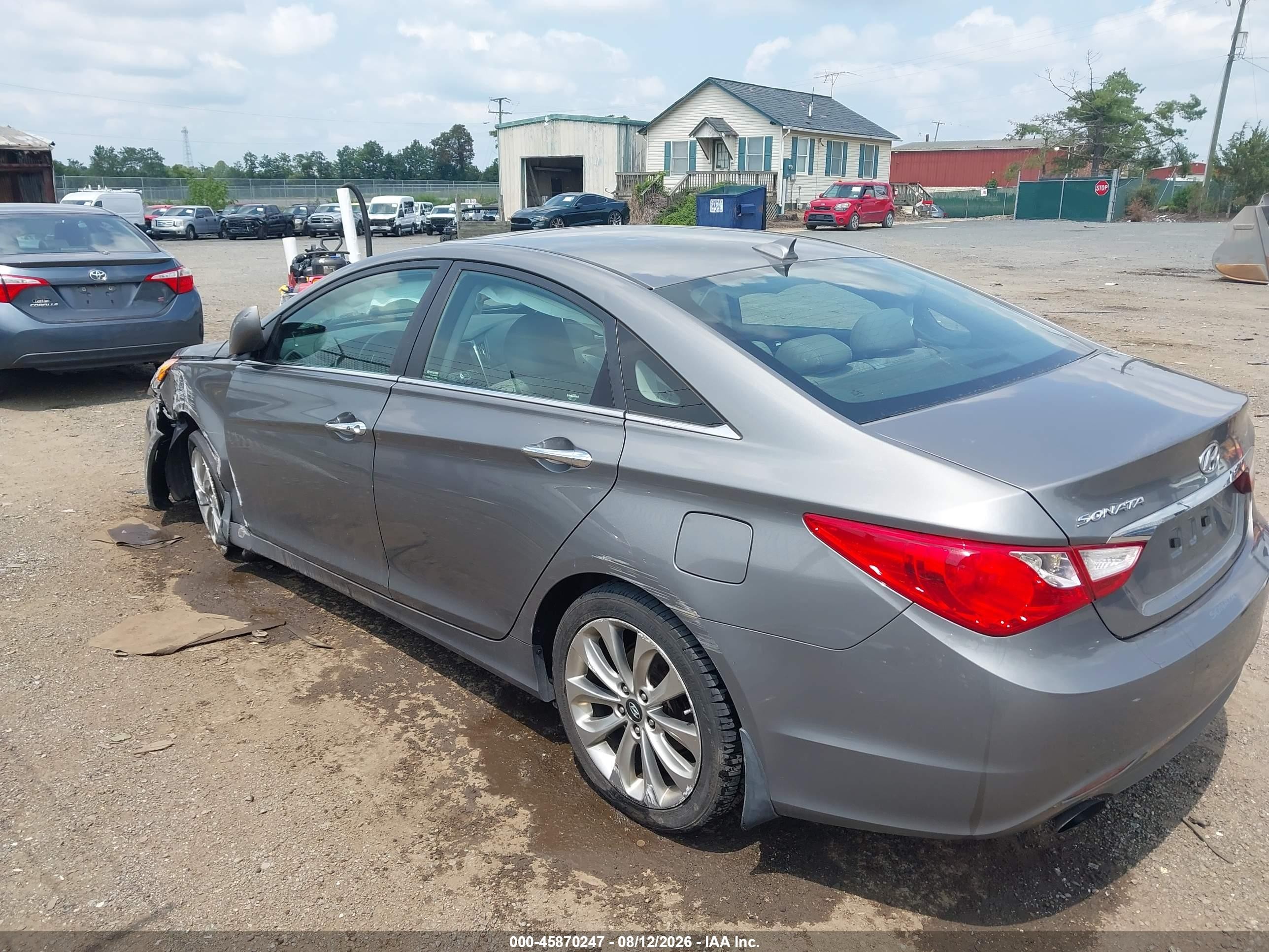 2013 Hyundai Sonata Se Gray vin: 5NPEC4AC3DH792960