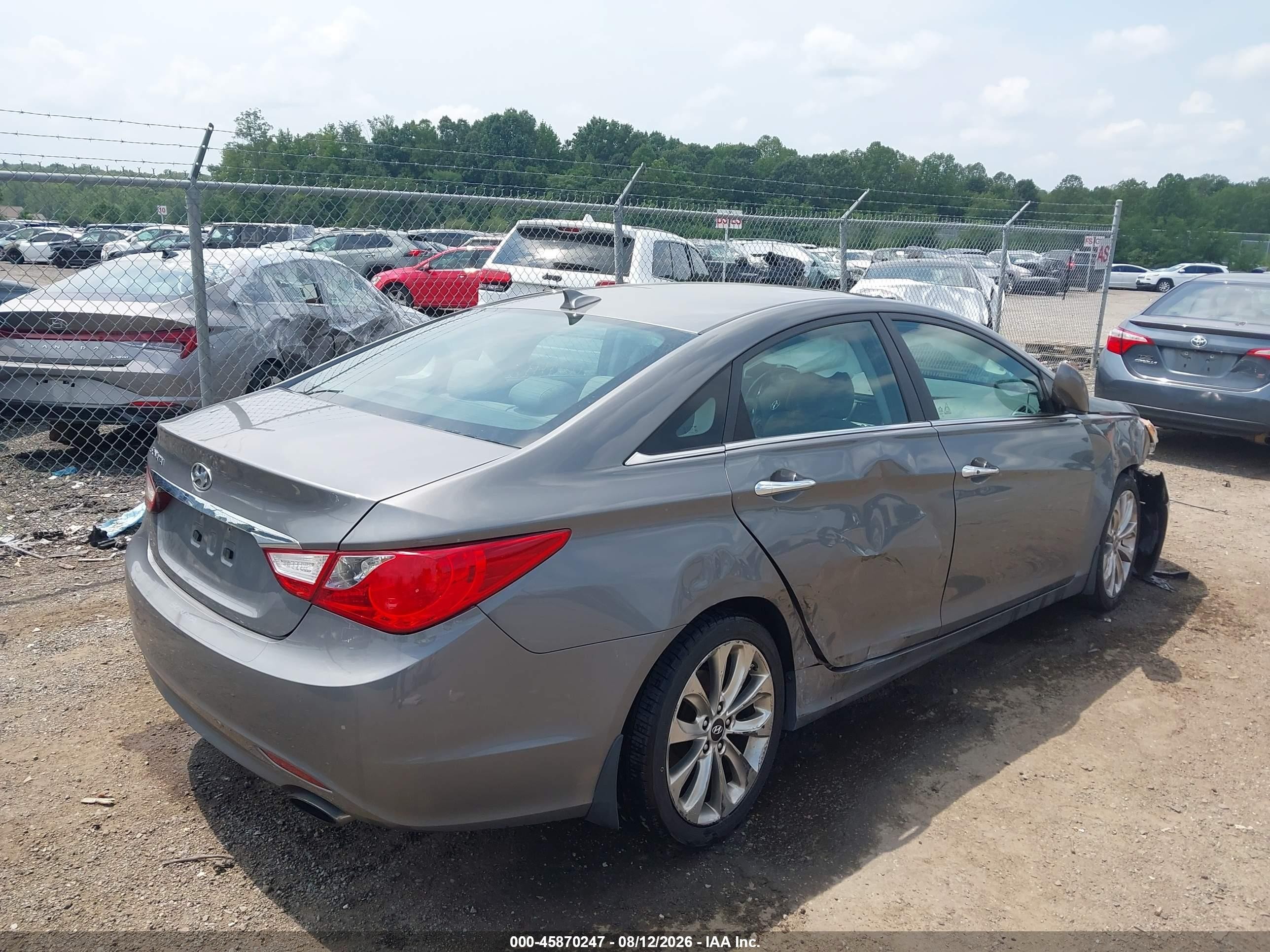 2013 Hyundai Sonata Se Gray vin: 5NPEC4AC3DH792960
