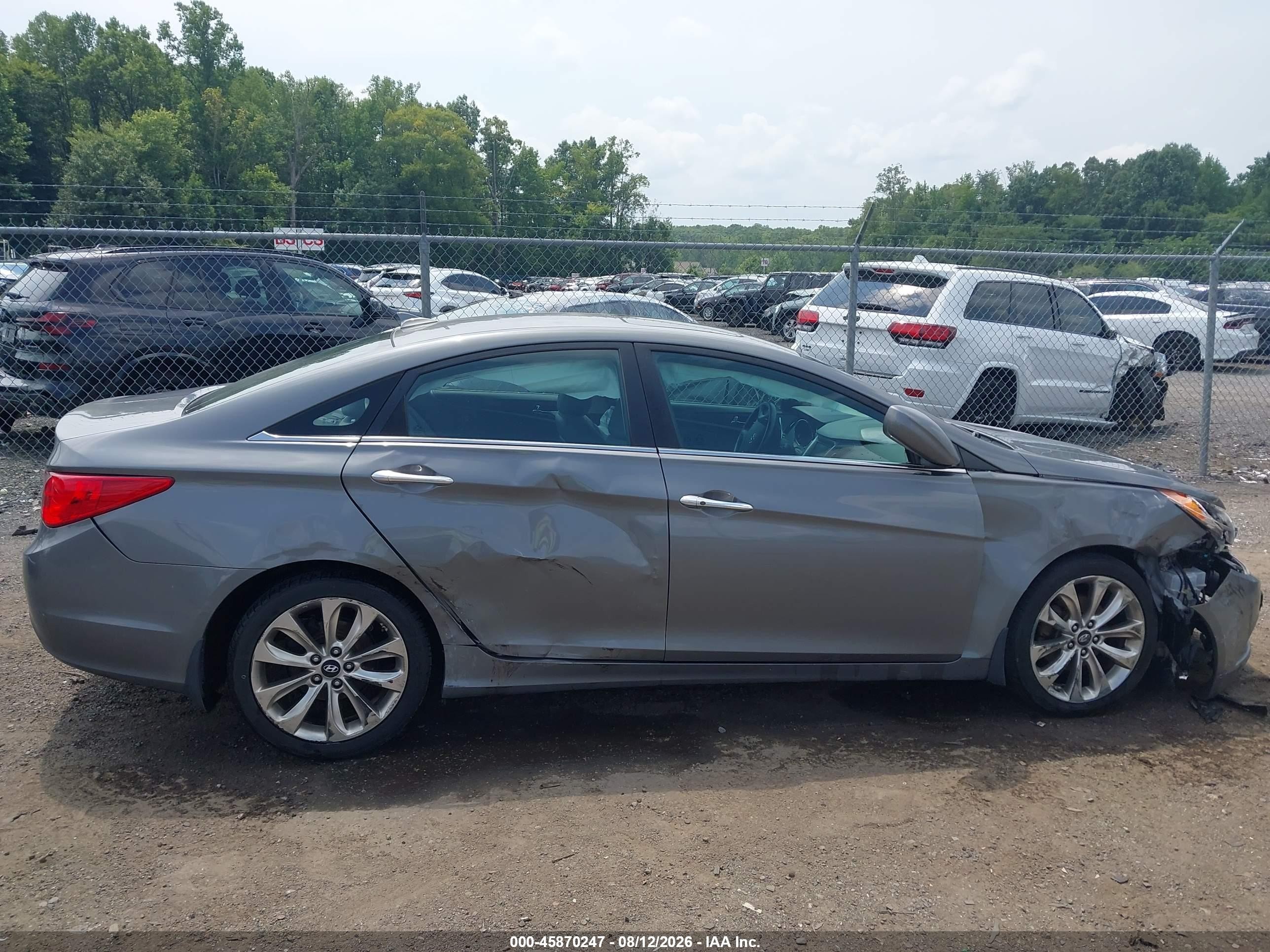 2013 Hyundai Sonata Se Gray vin: 5NPEC4AC3DH792960