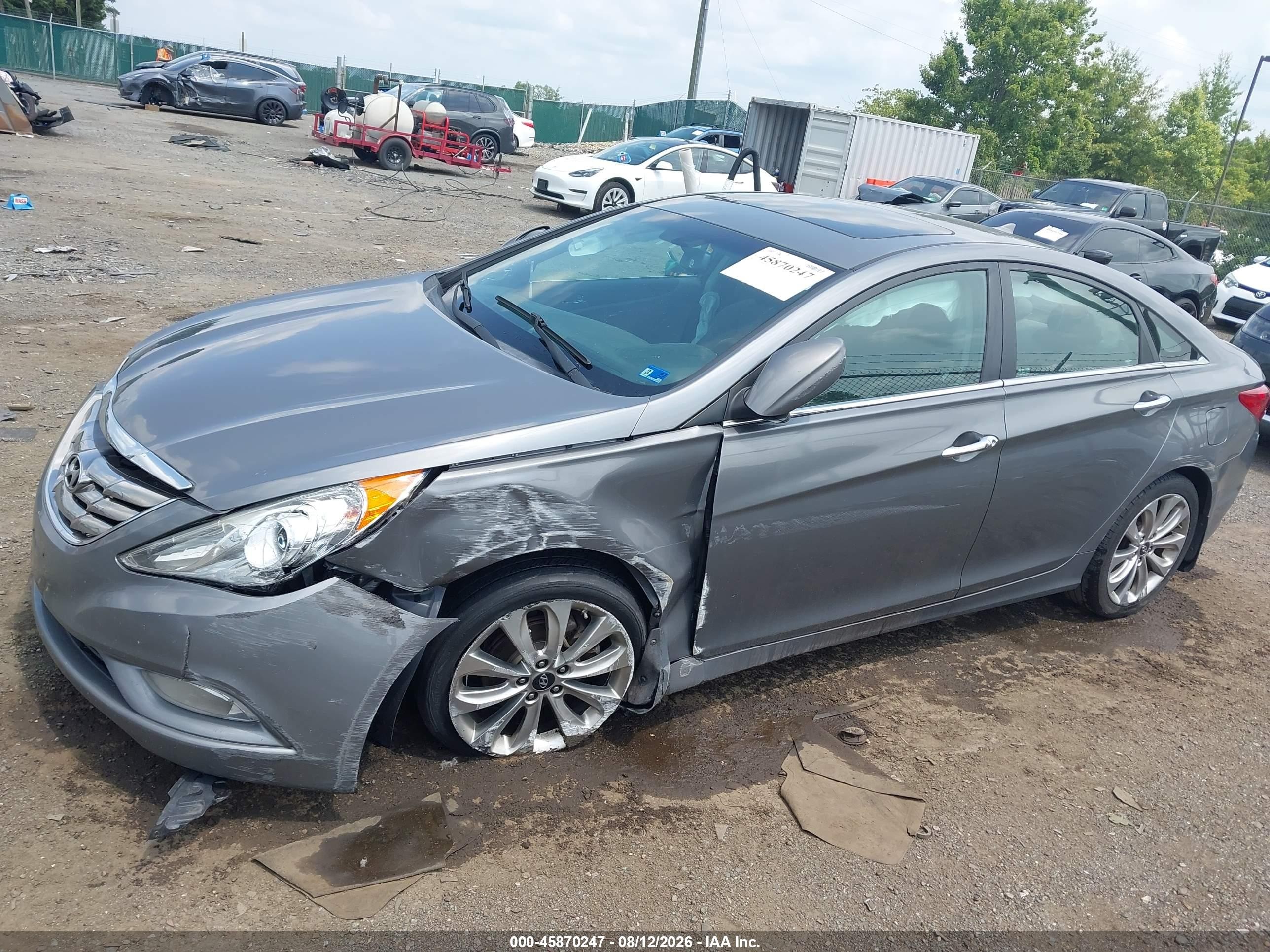 2013 Hyundai Sonata Se Gray vin: 5NPEC4AC3DH792960