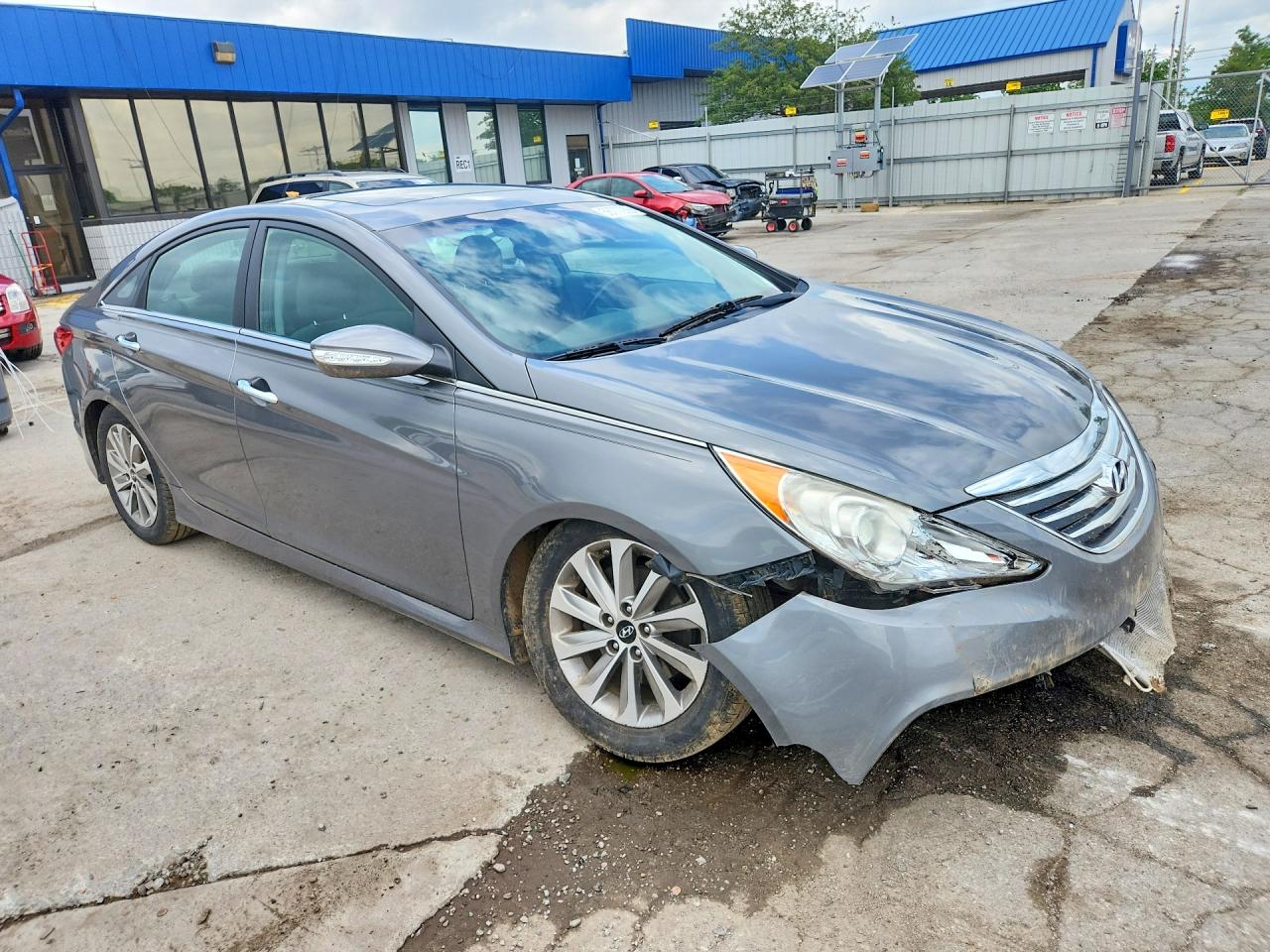 2014 Hyundai Sonata Limited Silver vin: 5NPEC4AC3EH816532