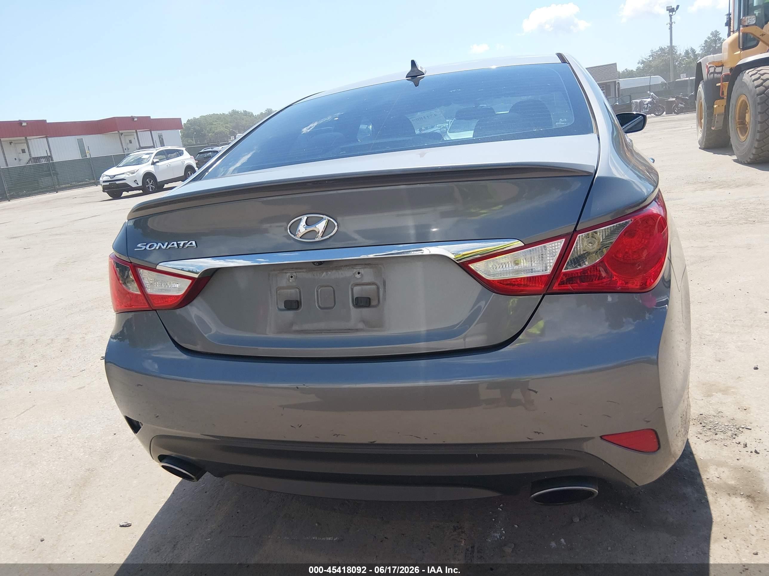 2014 Hyundai Sonata Se Gray vin: 5NPEC4AC3EH820354