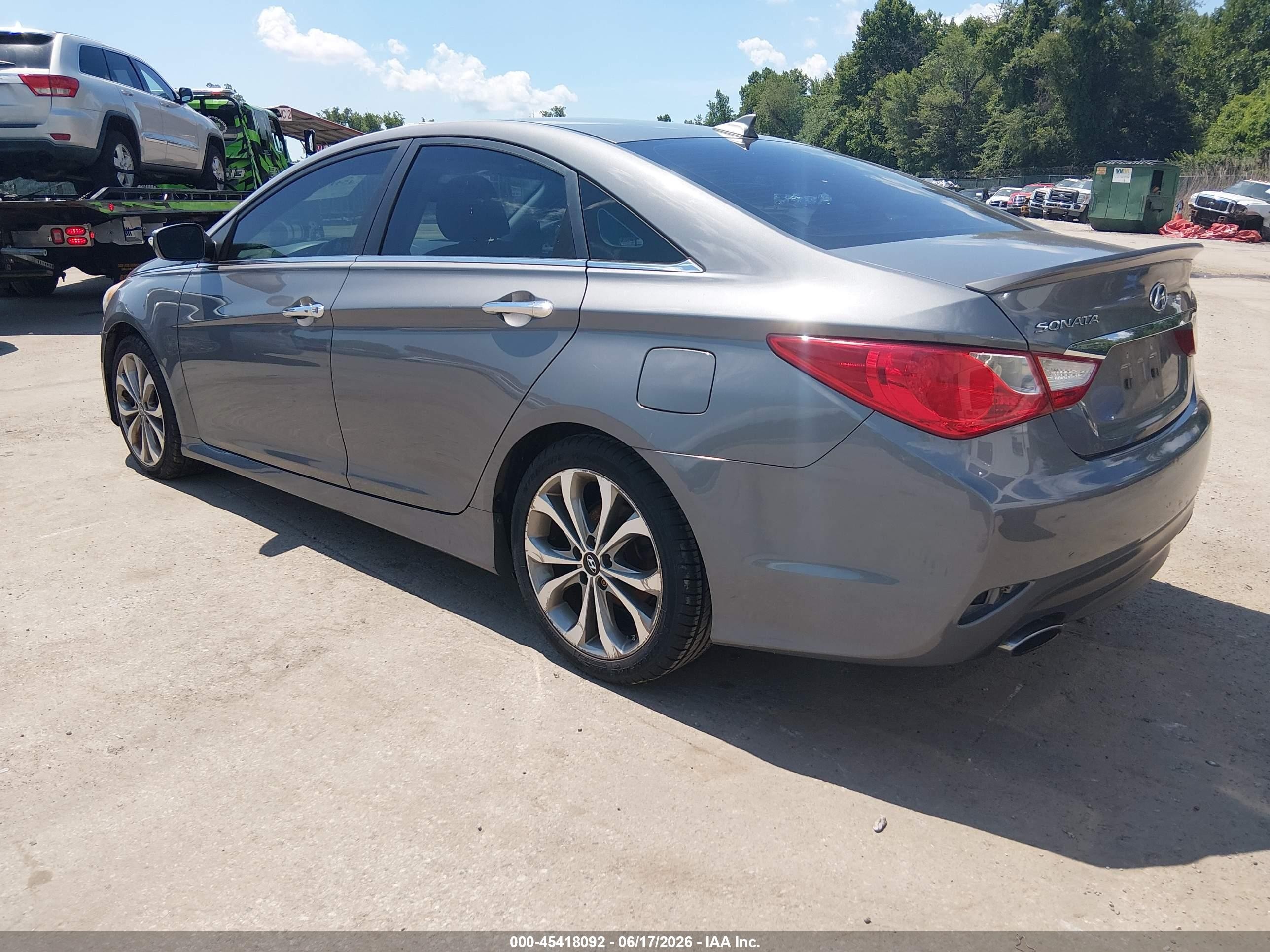 2014 Hyundai Sonata Se Gray vin: 5NPEC4AC3EH820354