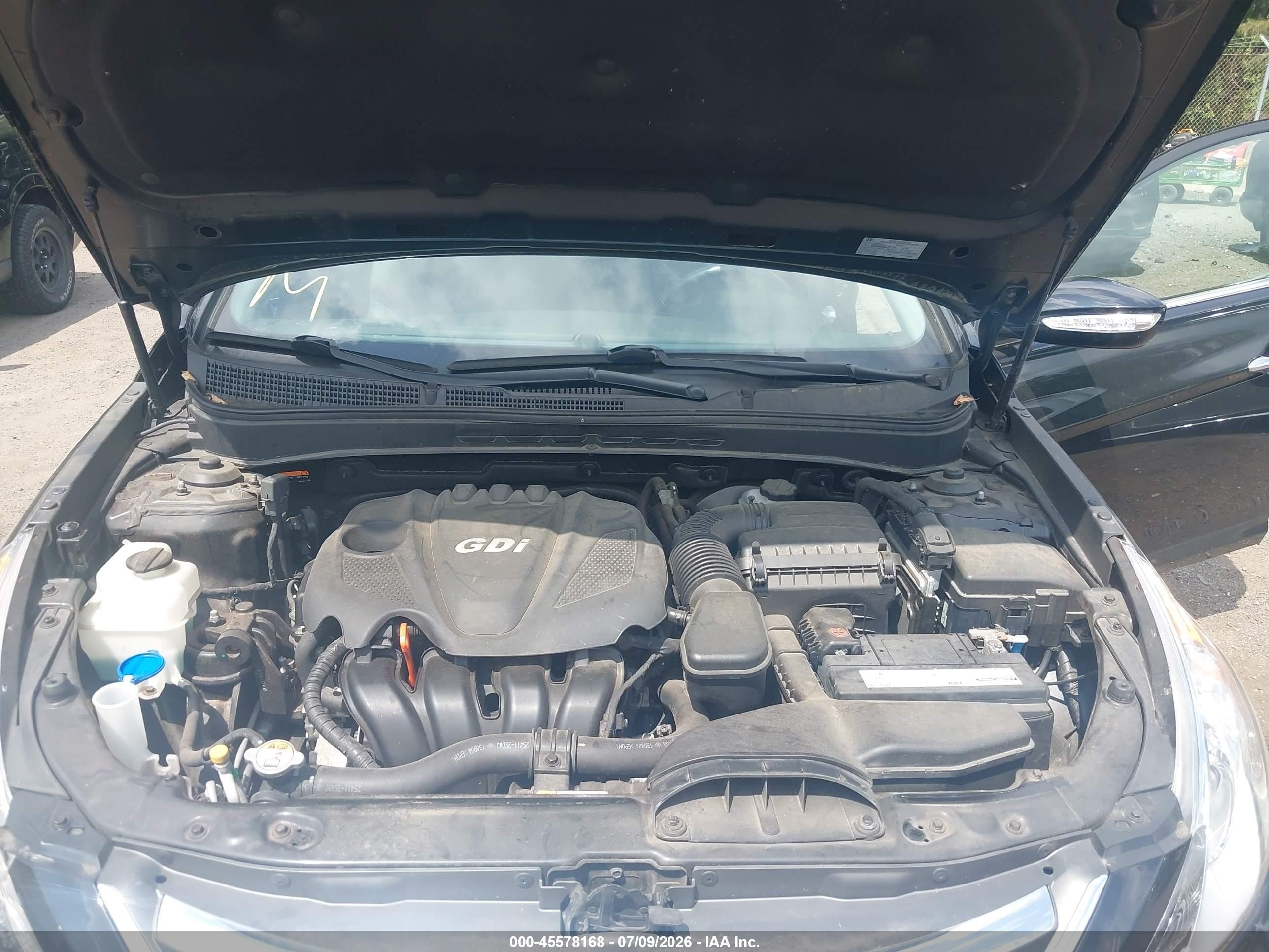 2014 Hyundai Sonata Limited Черный vin: 5NPEC4AC3EH868355