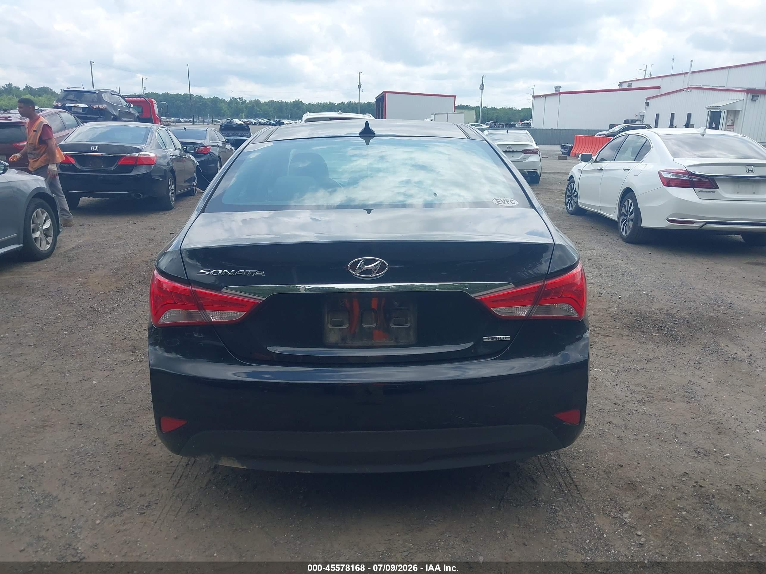 2014 Hyundai Sonata Limited Черный vin: 5NPEC4AC3EH868355
