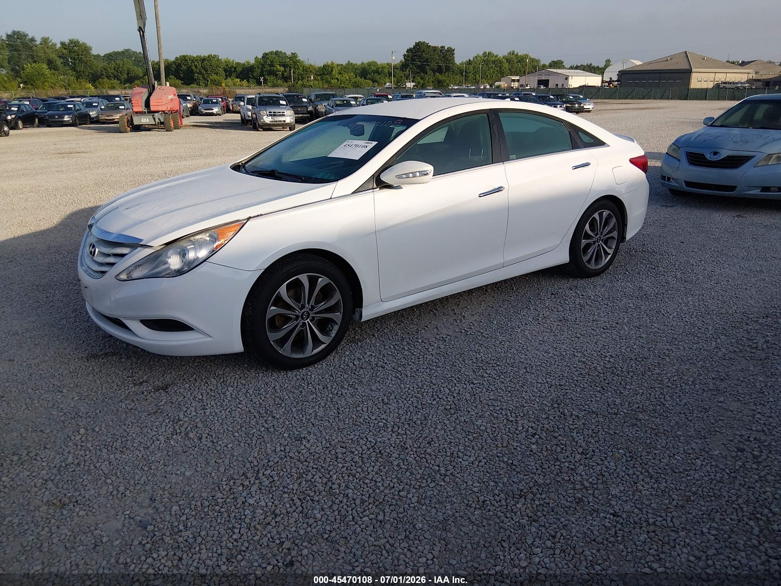 2014 Hyundai Sonata Se White vin: 5NPEC4AC3EH873801