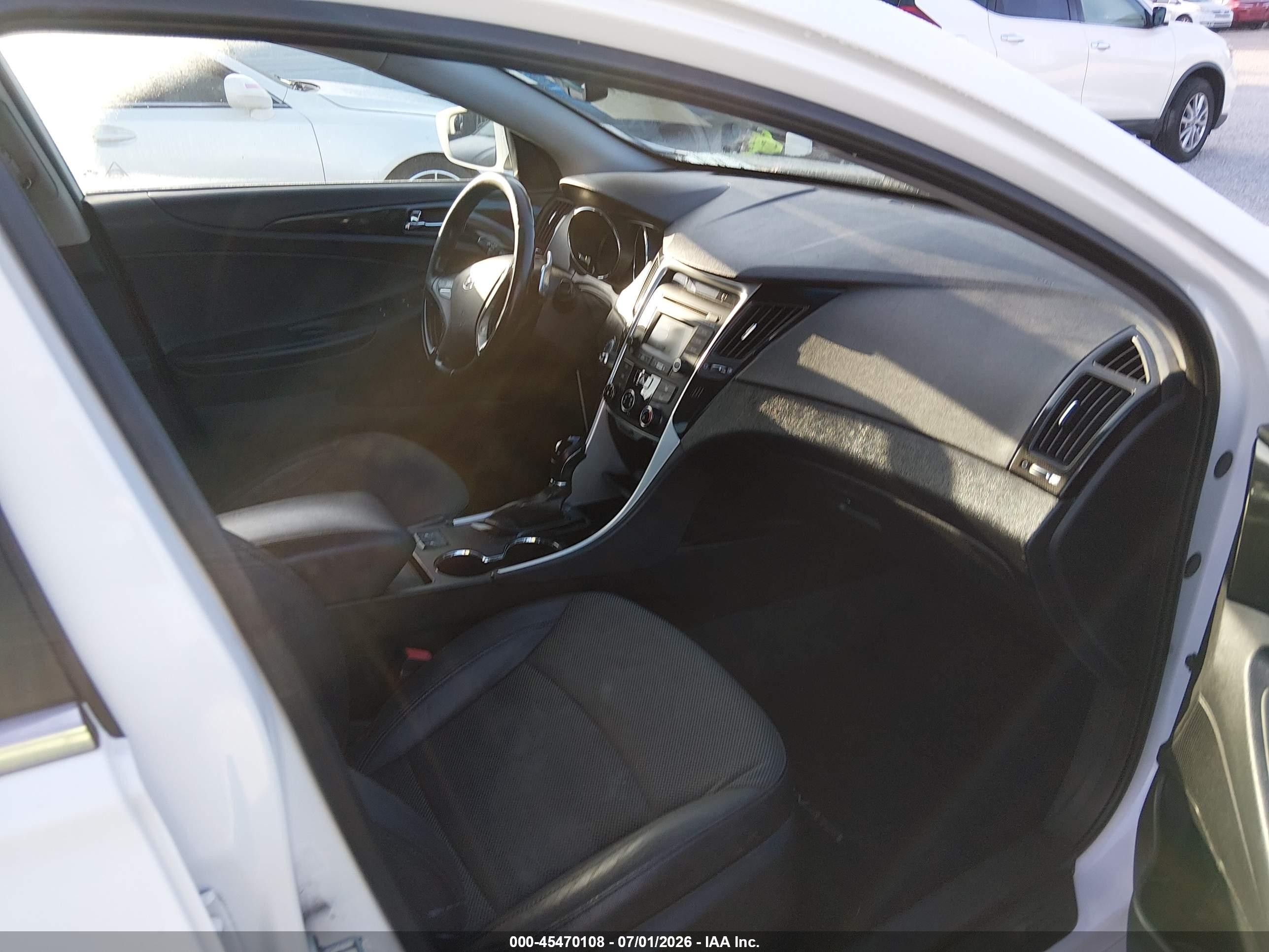 2014 Hyundai Sonata Se White vin: 5NPEC4AC3EH873801