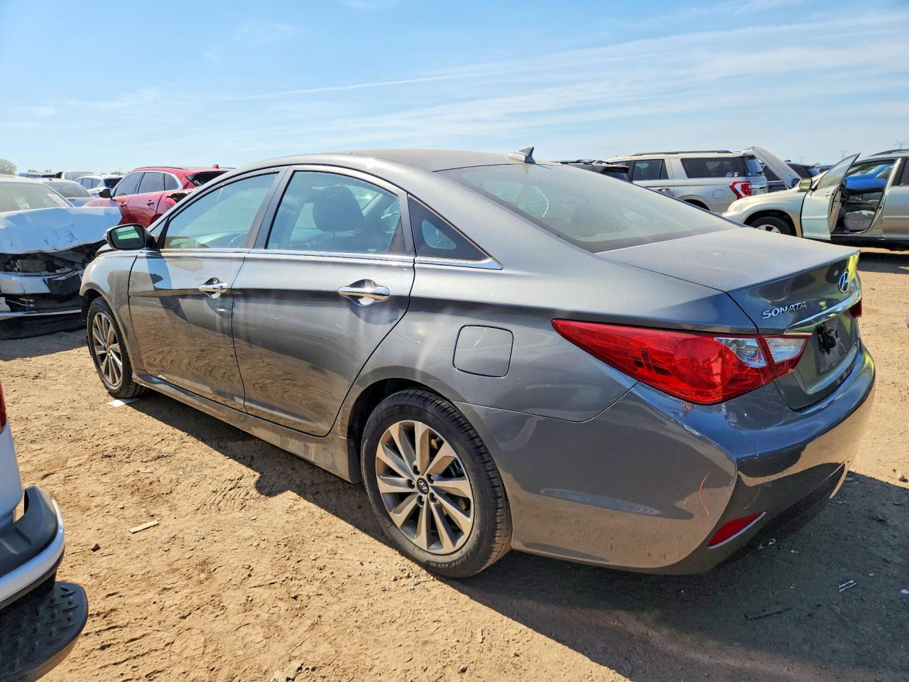 2014 Hyundai Sonata Limited Gray vin: 5NPEC4AC3EH888055