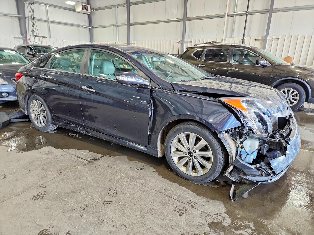 2014 Hyundai Sonata Limited Blue vin: 5NPEC4AC3EH913505