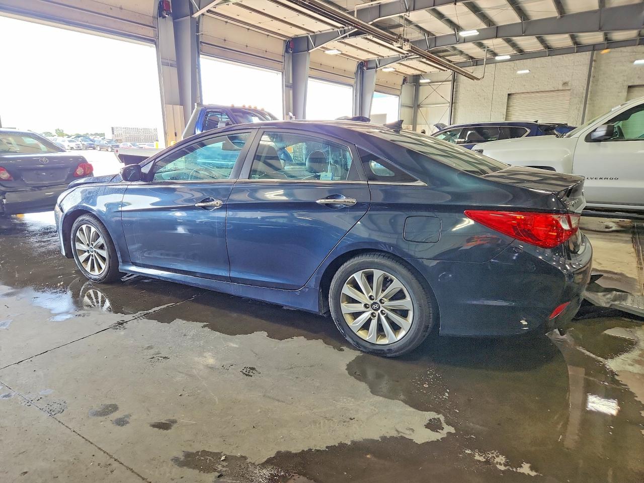 2014 Hyundai Sonata Limited Blue vin: 5NPEC4AC3EH913505