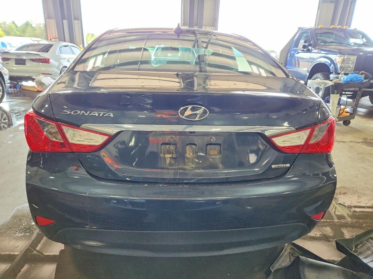 2014 Hyundai Sonata Limited Blue vin: 5NPEC4AC3EH913505