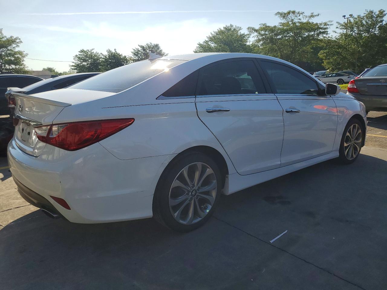 2014 Hyundai Sonata Se White vin: 5NPEC4AC3EH921247