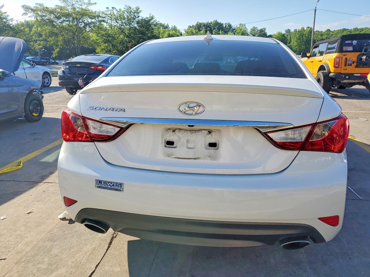 2014 Hyundai Sonata Se White vin: 5NPEC4AC3EH921247