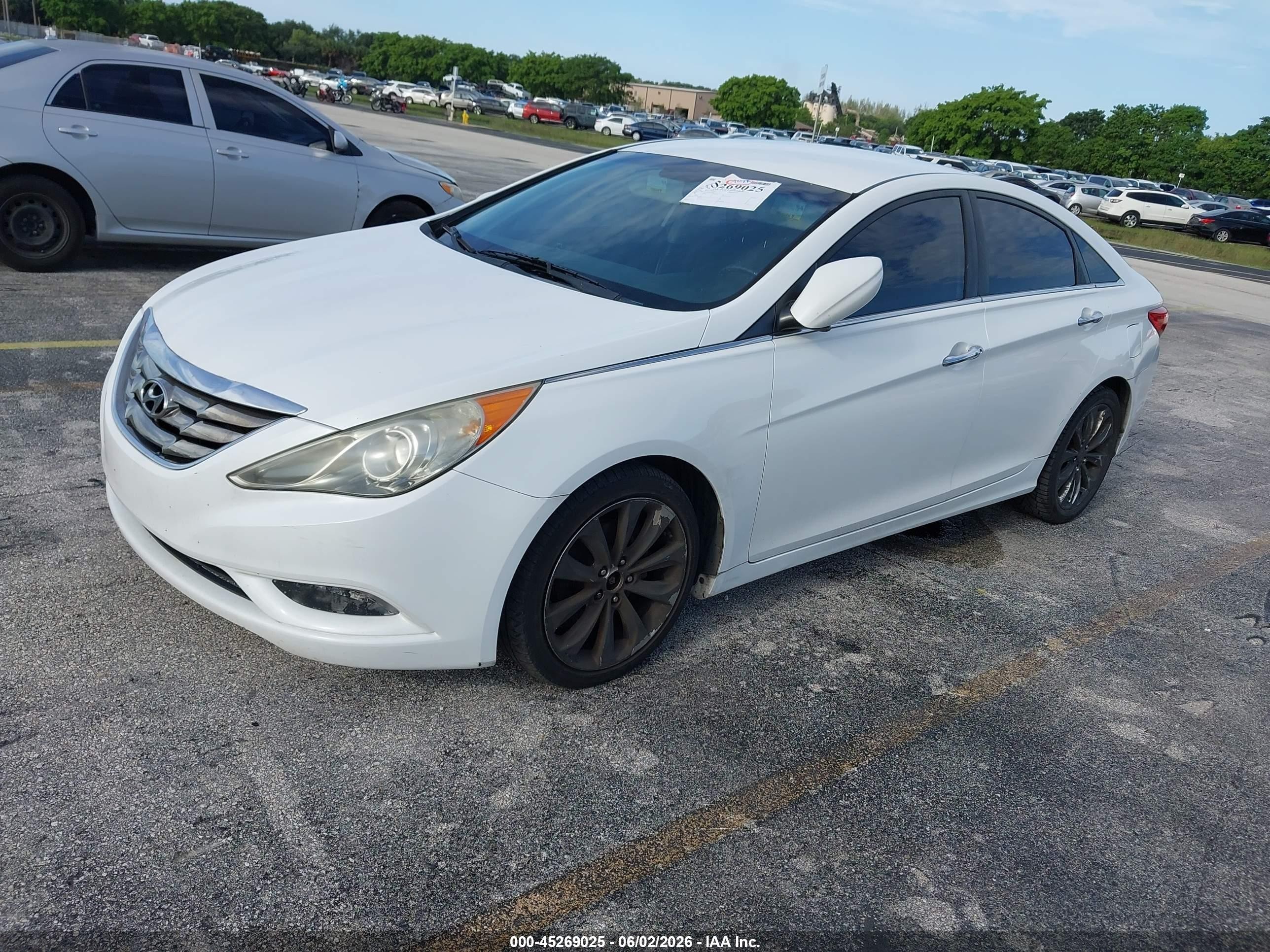 2011 Hyundai Sonata Se White vin: 5NPEC4AC4BH034929