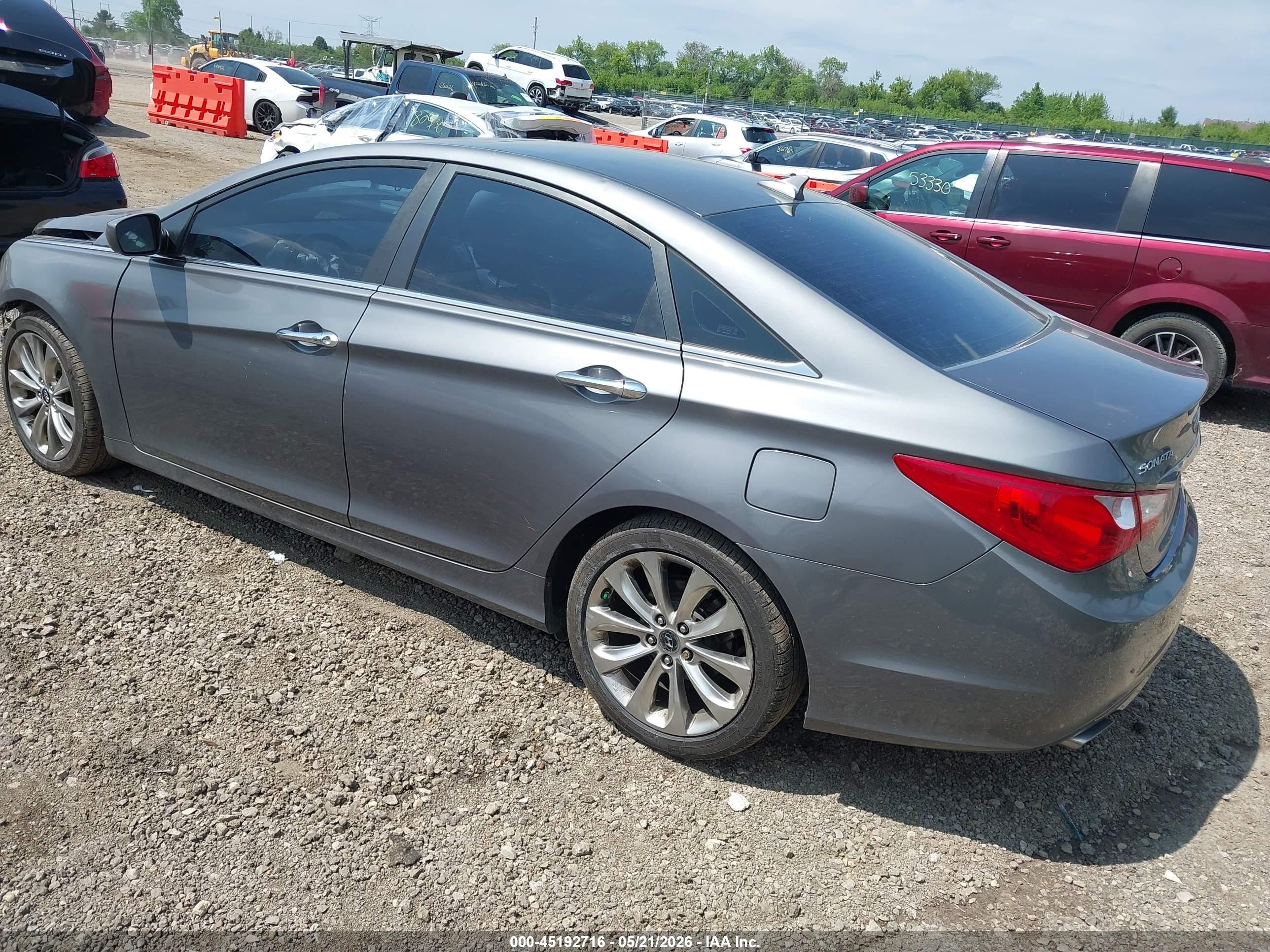 2011 Hyundai Sonata Se Gray vin: 5NPEC4AC4BH039497