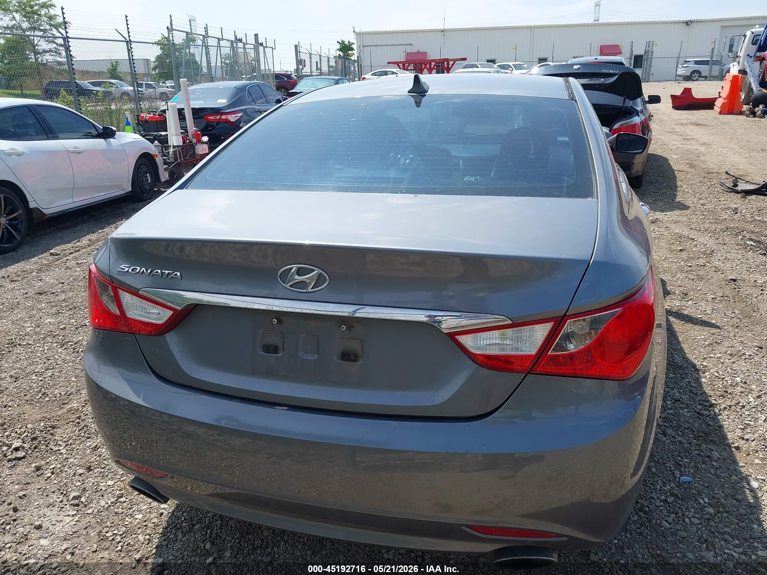 2011 Hyundai Sonata Se Gray vin: 5NPEC4AC4BH039497