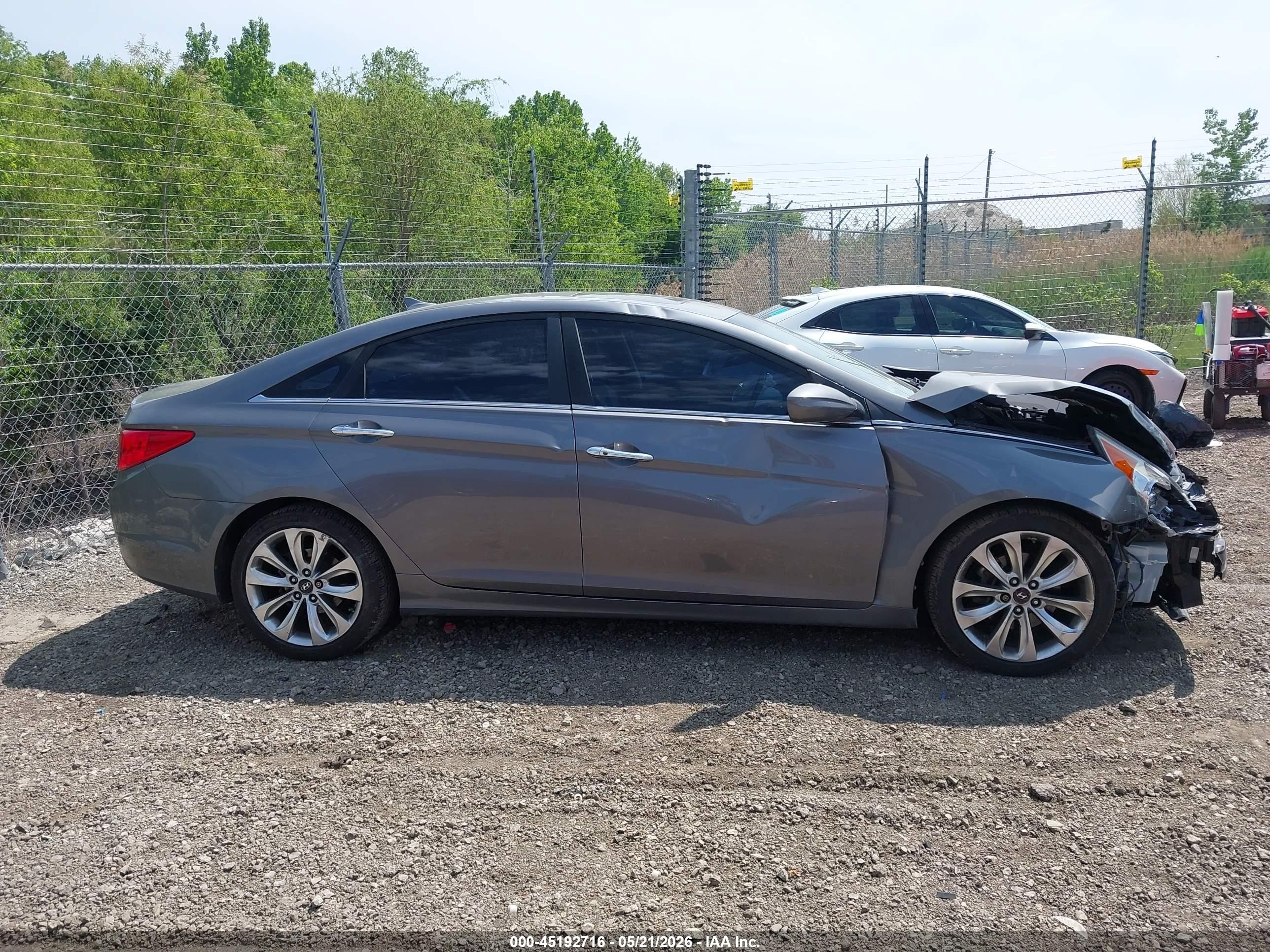 2011 Hyundai Sonata Se Gray vin: 5NPEC4AC4BH039497