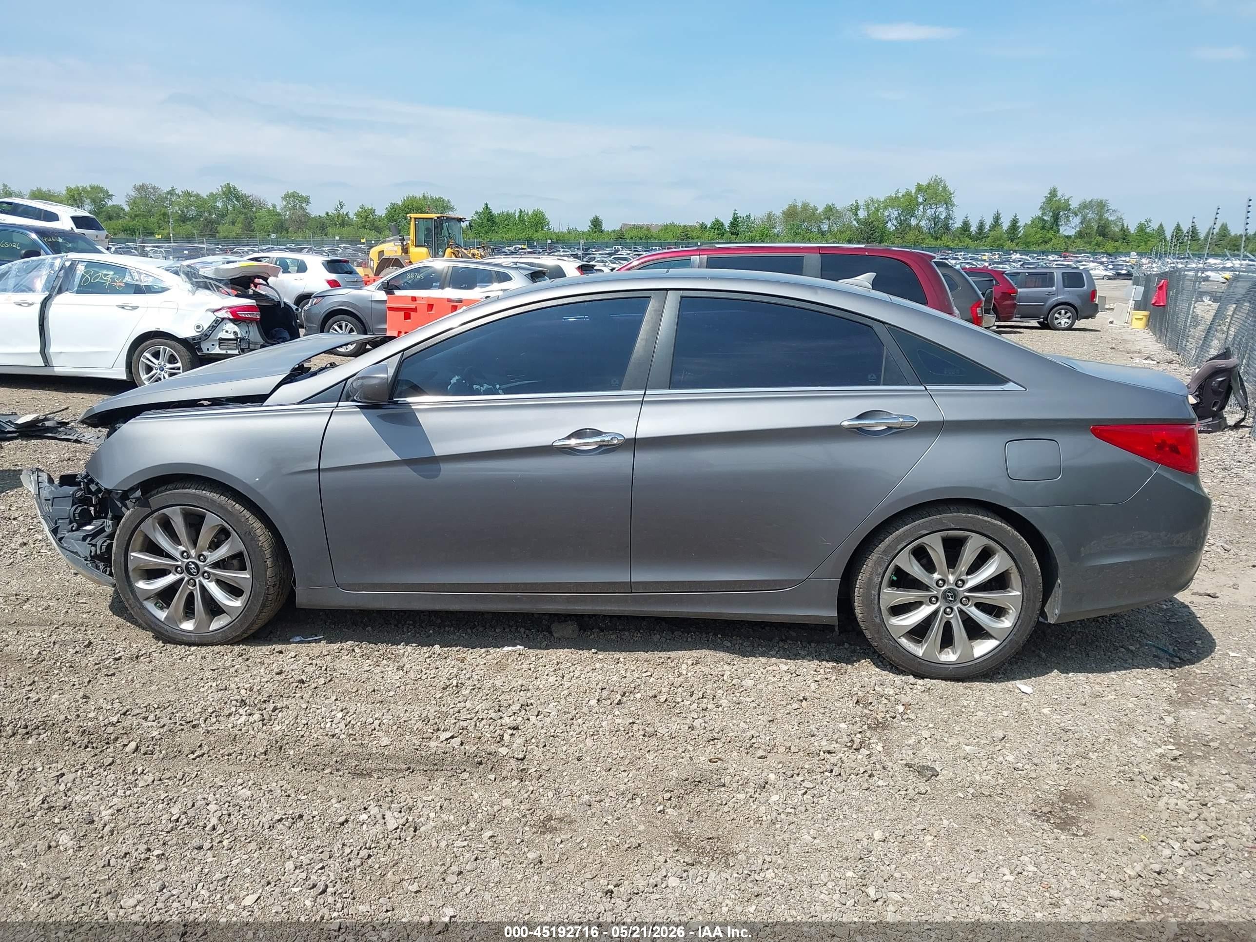 2011 Hyundai Sonata Se Gray vin: 5NPEC4AC4BH039497