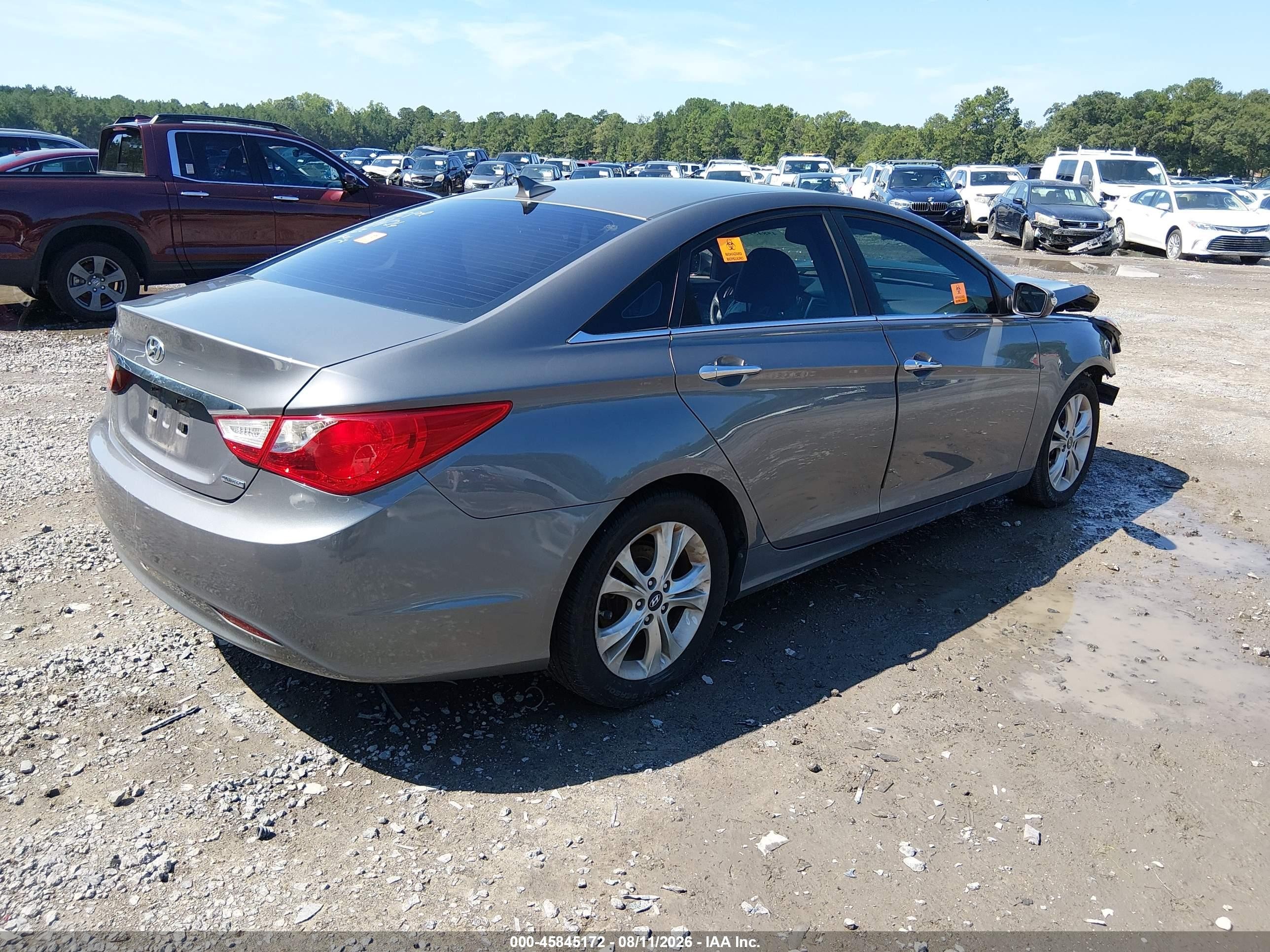 2011 Hyundai Sonata Limited Gray vin: 5NPEC4AC4BH047423