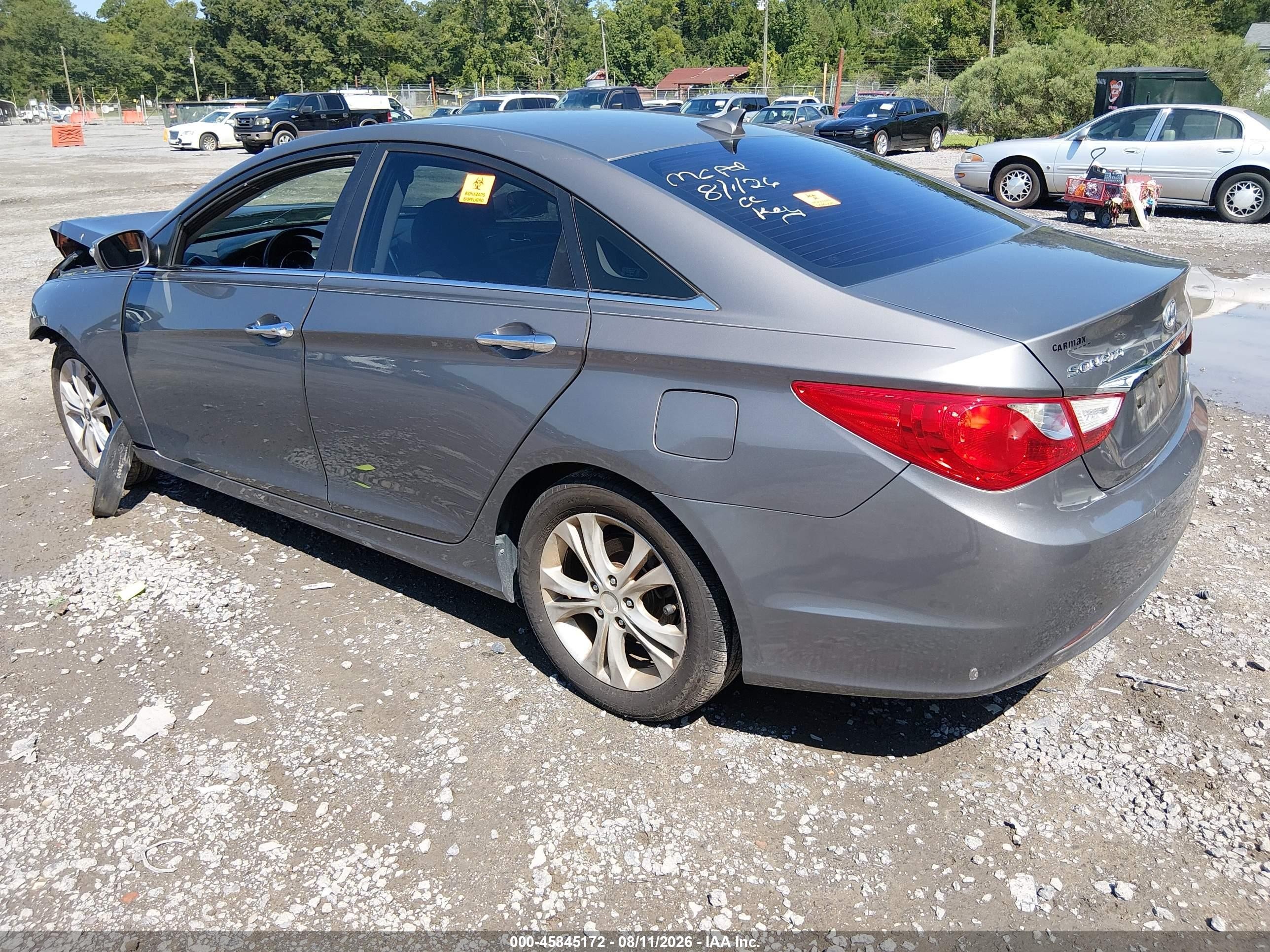 2011 Hyundai Sonata Limited Gray vin: 5NPEC4AC4BH047423