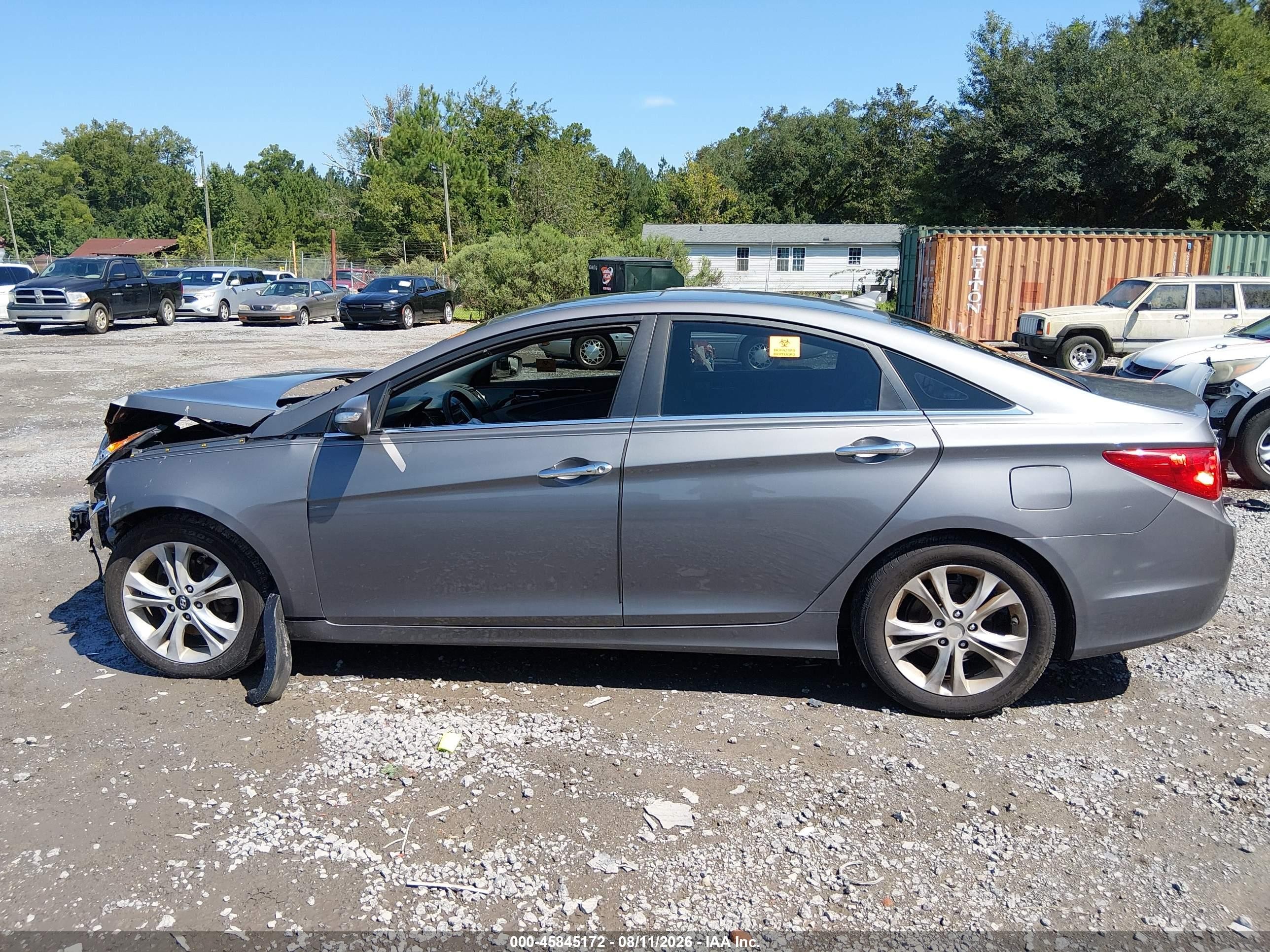 2011 Hyundai Sonata Limited Gray vin: 5NPEC4AC4BH047423