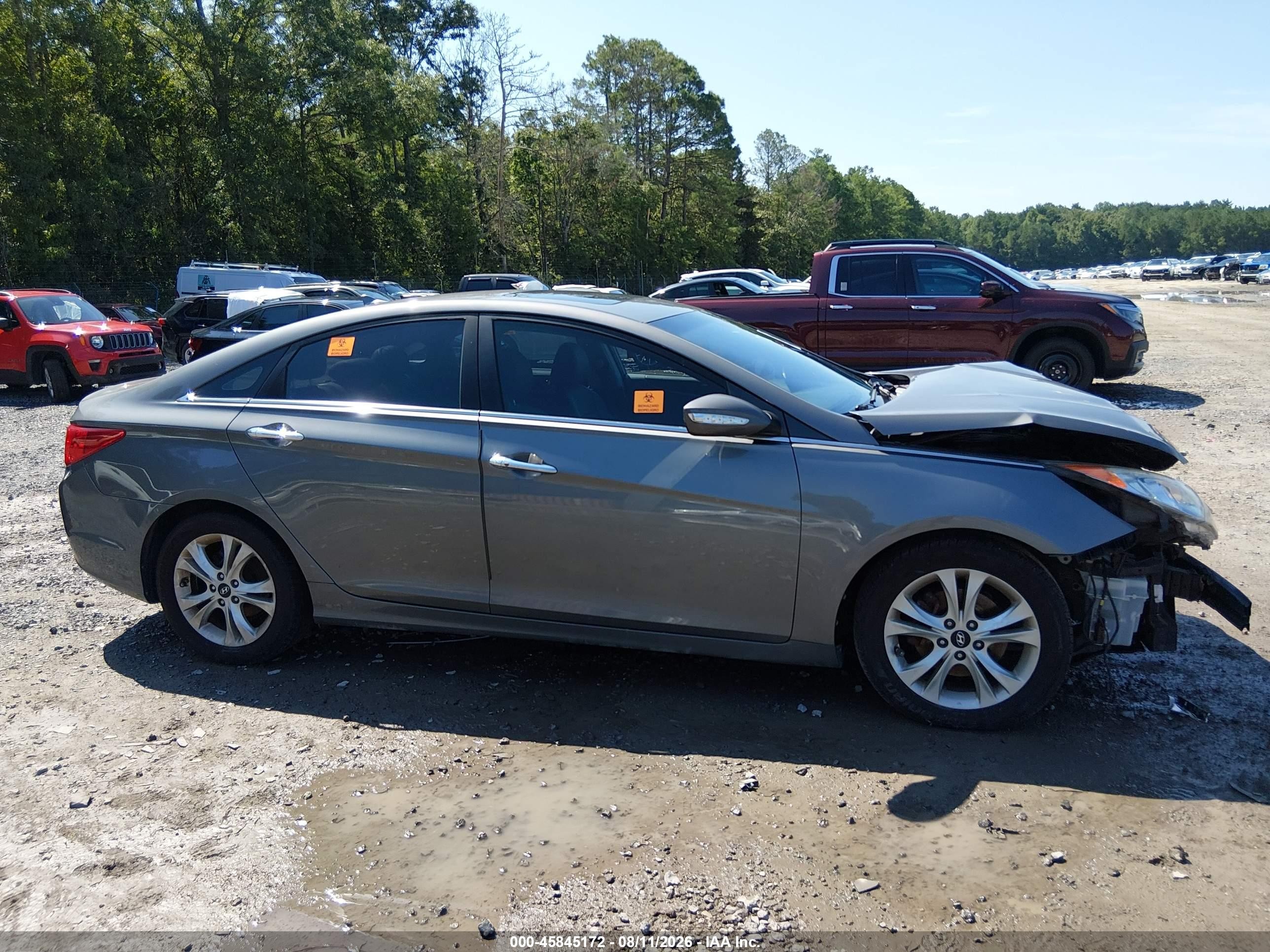 2011 Hyundai Sonata Limited Gray vin: 5NPEC4AC4BH047423