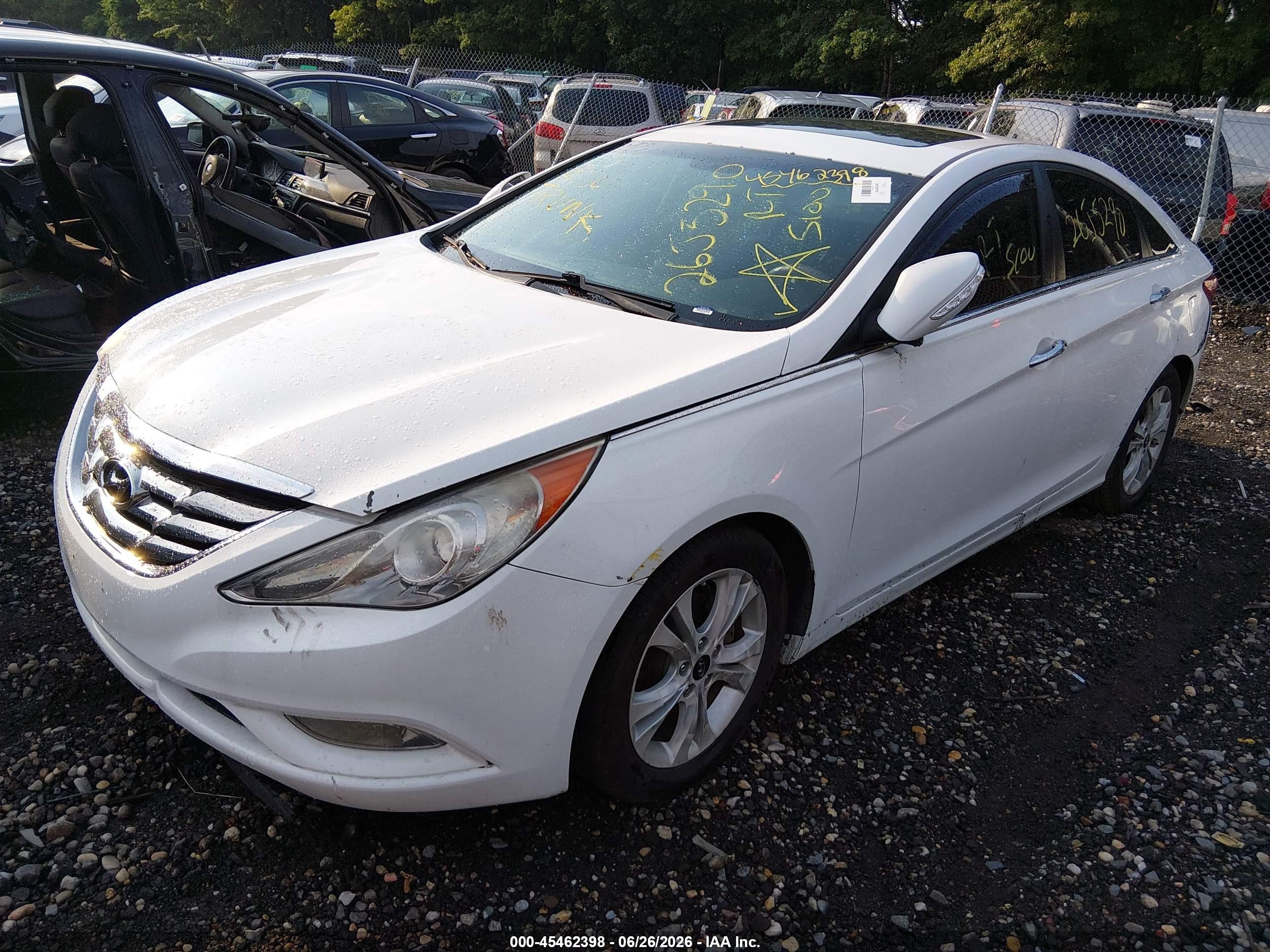 2011 Hyundai Sonata Limited White vin: 5NPEC4AC4BH097285