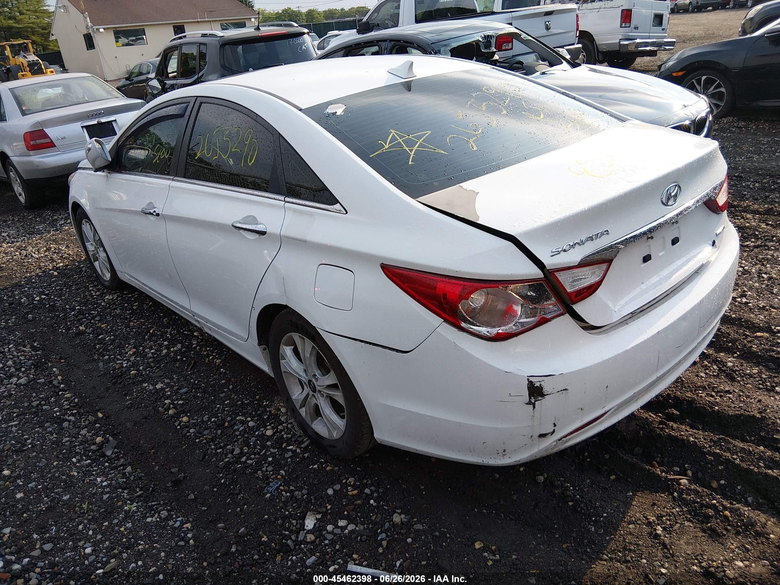 2011 Hyundai Sonata Limited White vin: 5NPEC4AC4BH097285