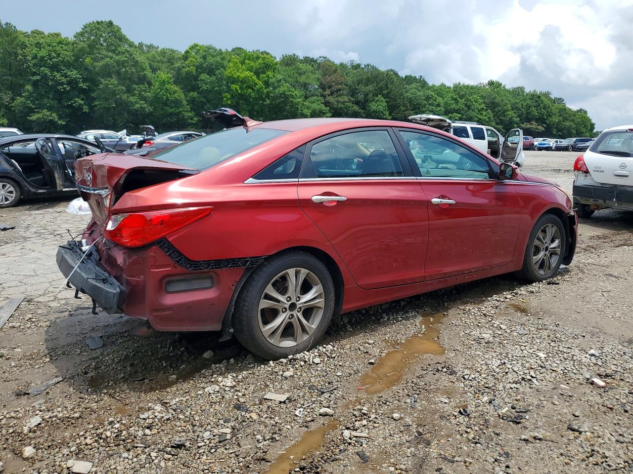 2011 Hyundai Sonata Limited Red vin: 5NPEC4AC4BH105210