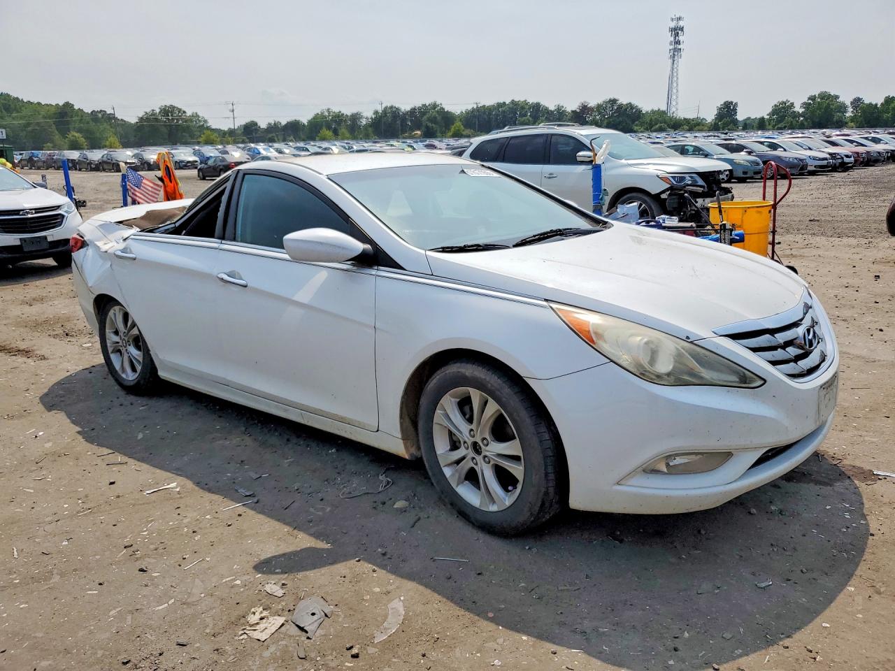 2011 Hyundai Sonata Se White vin: 5NPEC4AC4BH115011