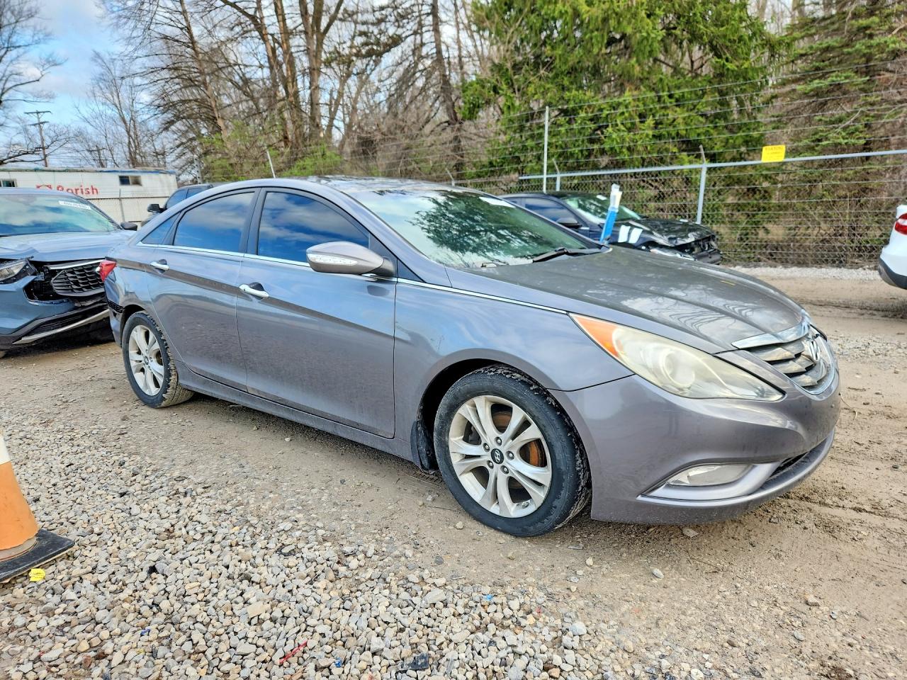 2011 Hyundai Sonata Limited Gray vin: 5NPEC4AC4BH115817