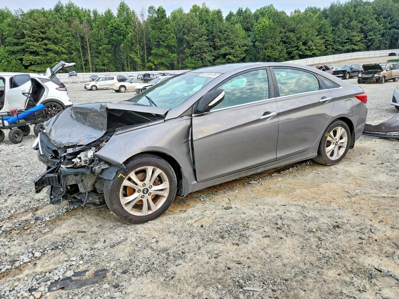 2011 Hyundai Sonata Limited Gray vin: 5NPEC4AC4BH123173
