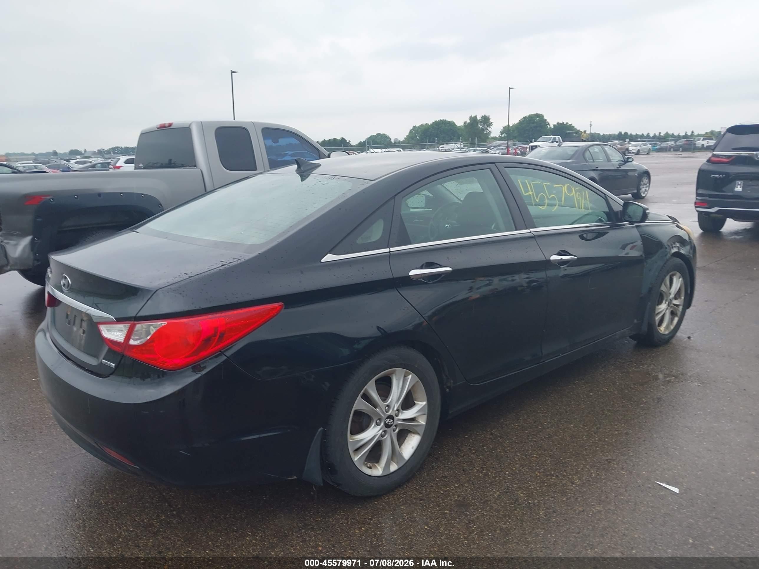 2011 Hyundai Sonata Limited Black vin: 5NPEC4AC4BH130866