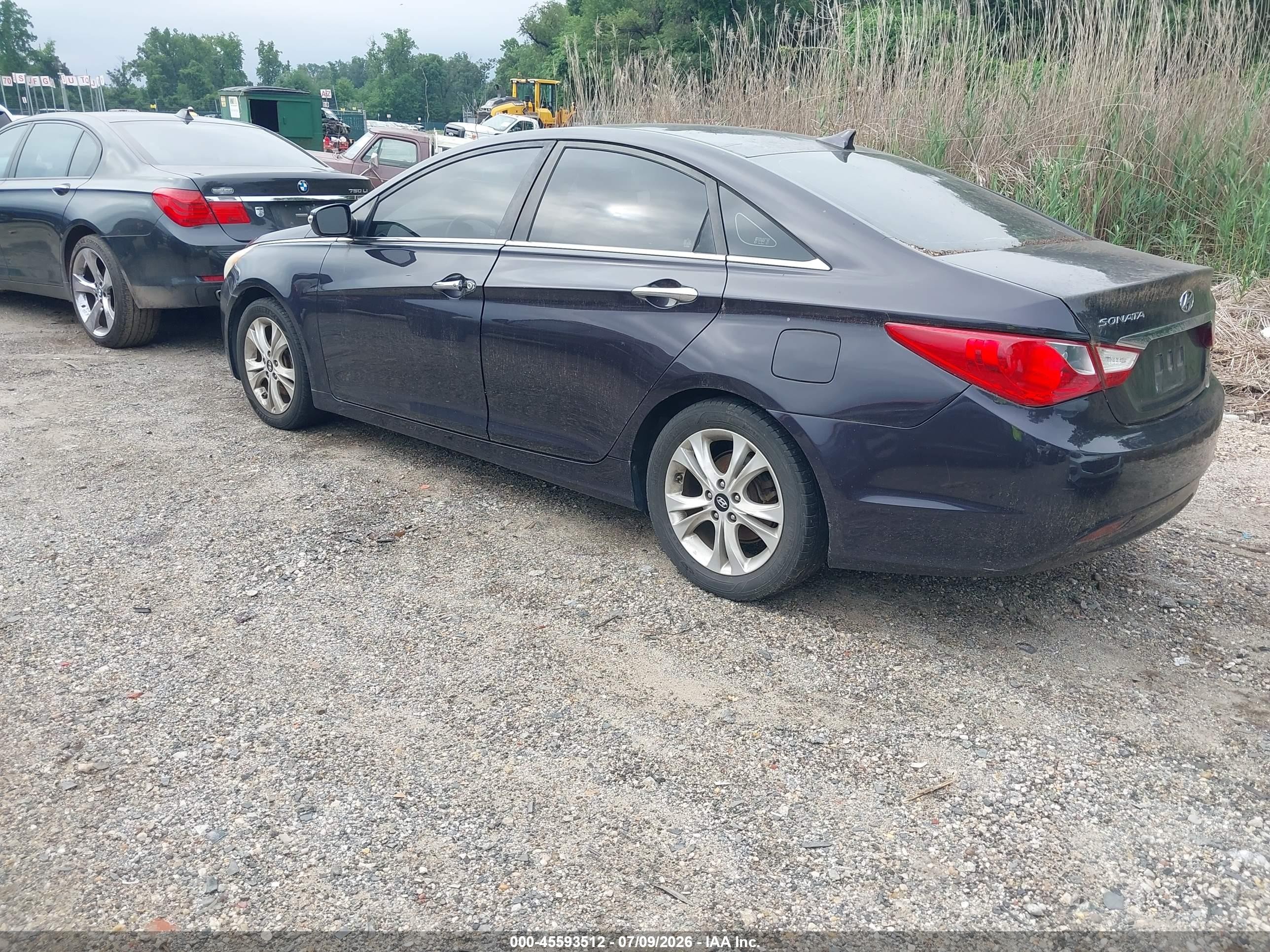2011 Hyundai Sonata Limited Dark Blue vin: 5NPEC4AC4BH176634