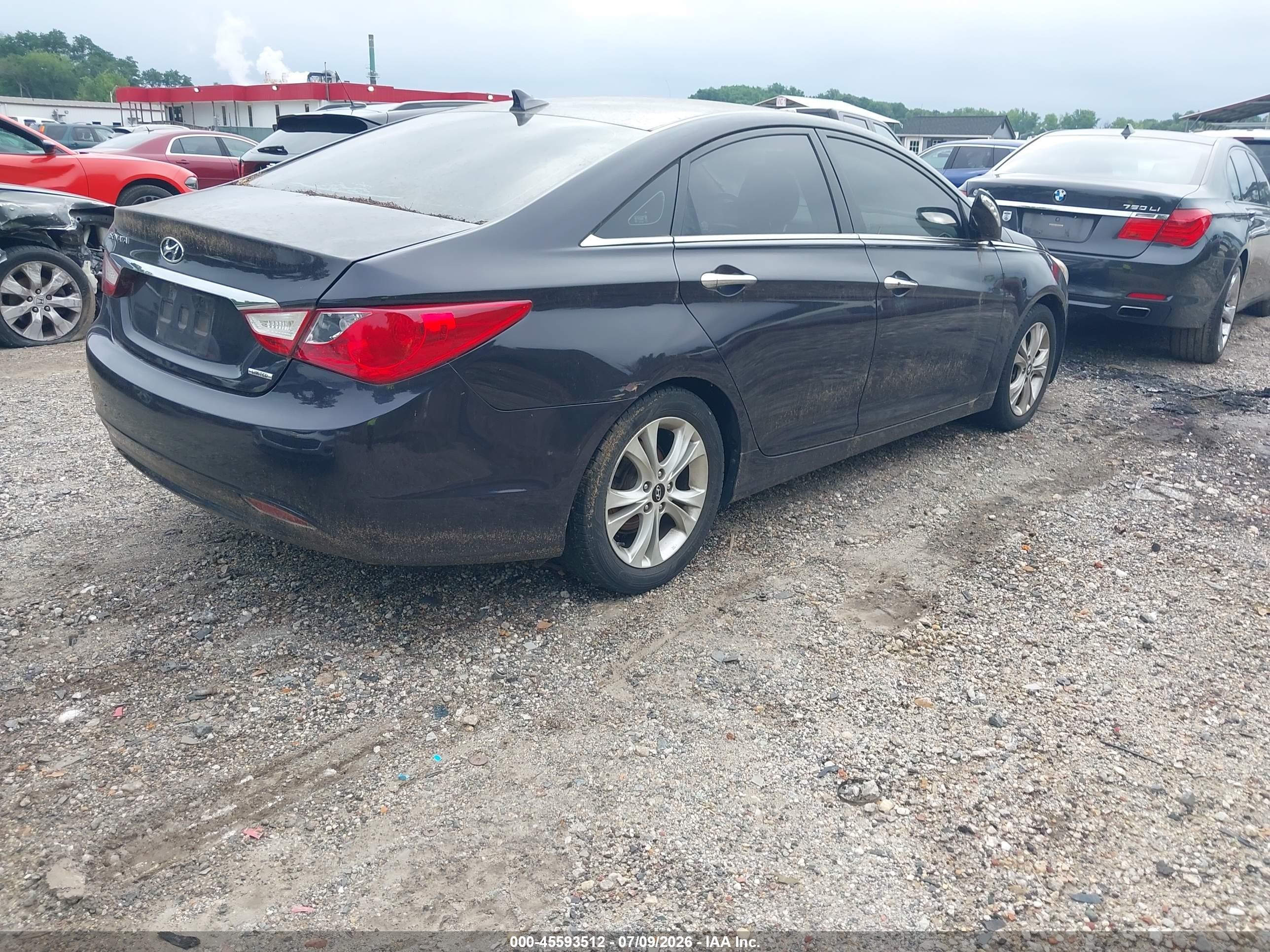 2011 Hyundai Sonata Limited Dark Blue vin: 5NPEC4AC4BH176634