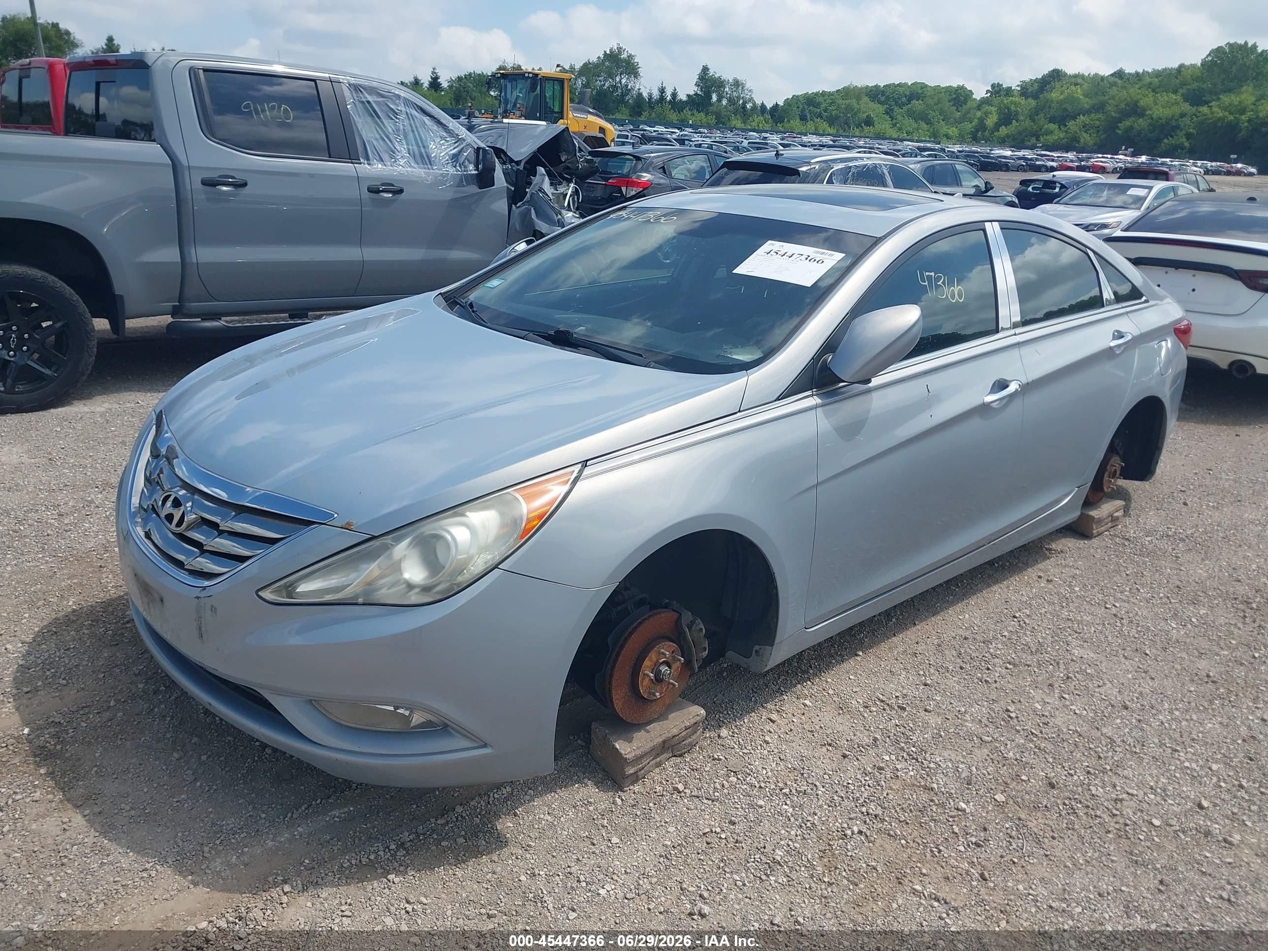 2011 Hyundai Sonata Se Light Blue vin: 5NPEC4AC4BH194552