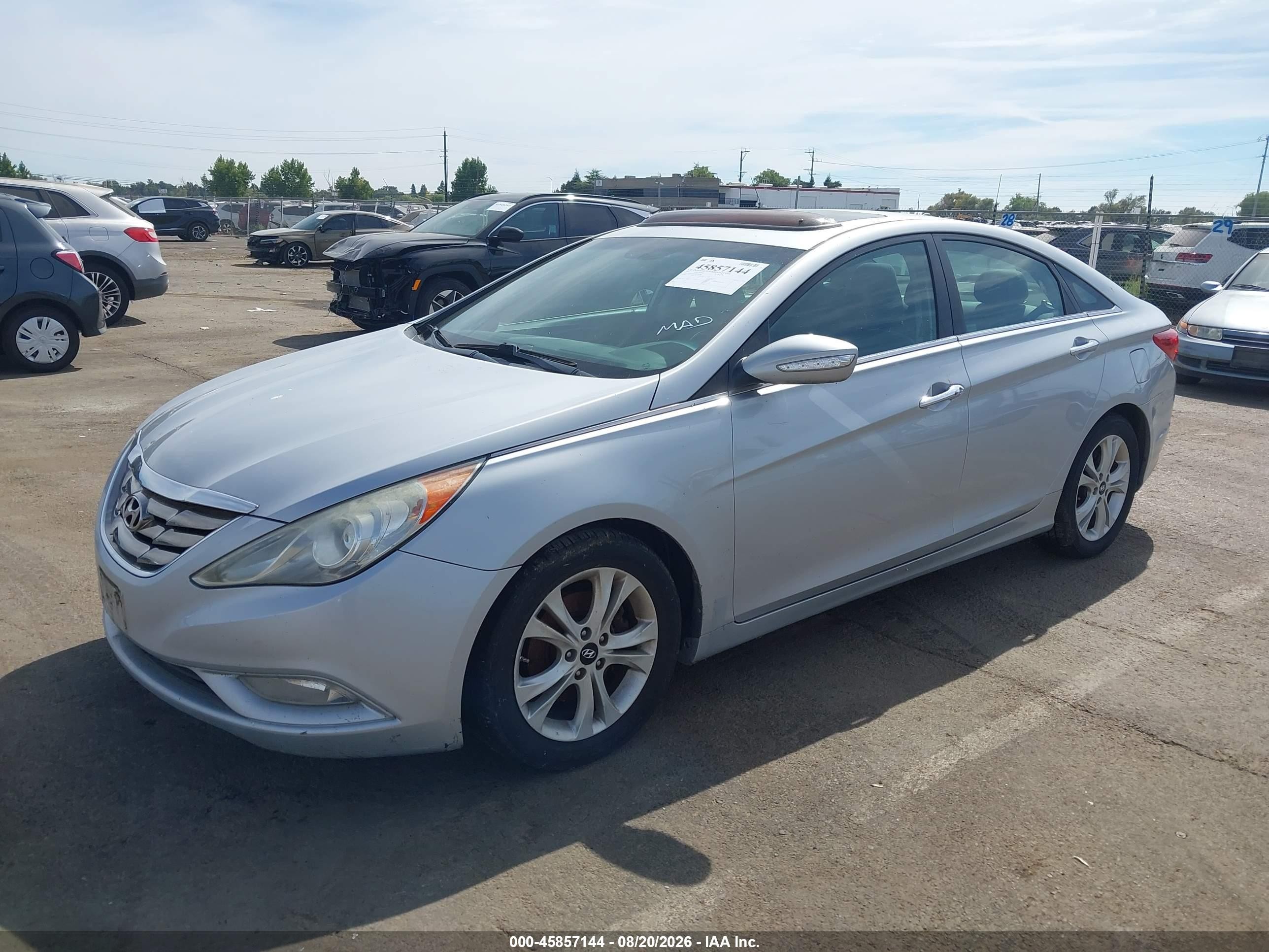 2011 Hyundai Sonata Limited Серебряный vin: 5NPEC4AC4BH260386