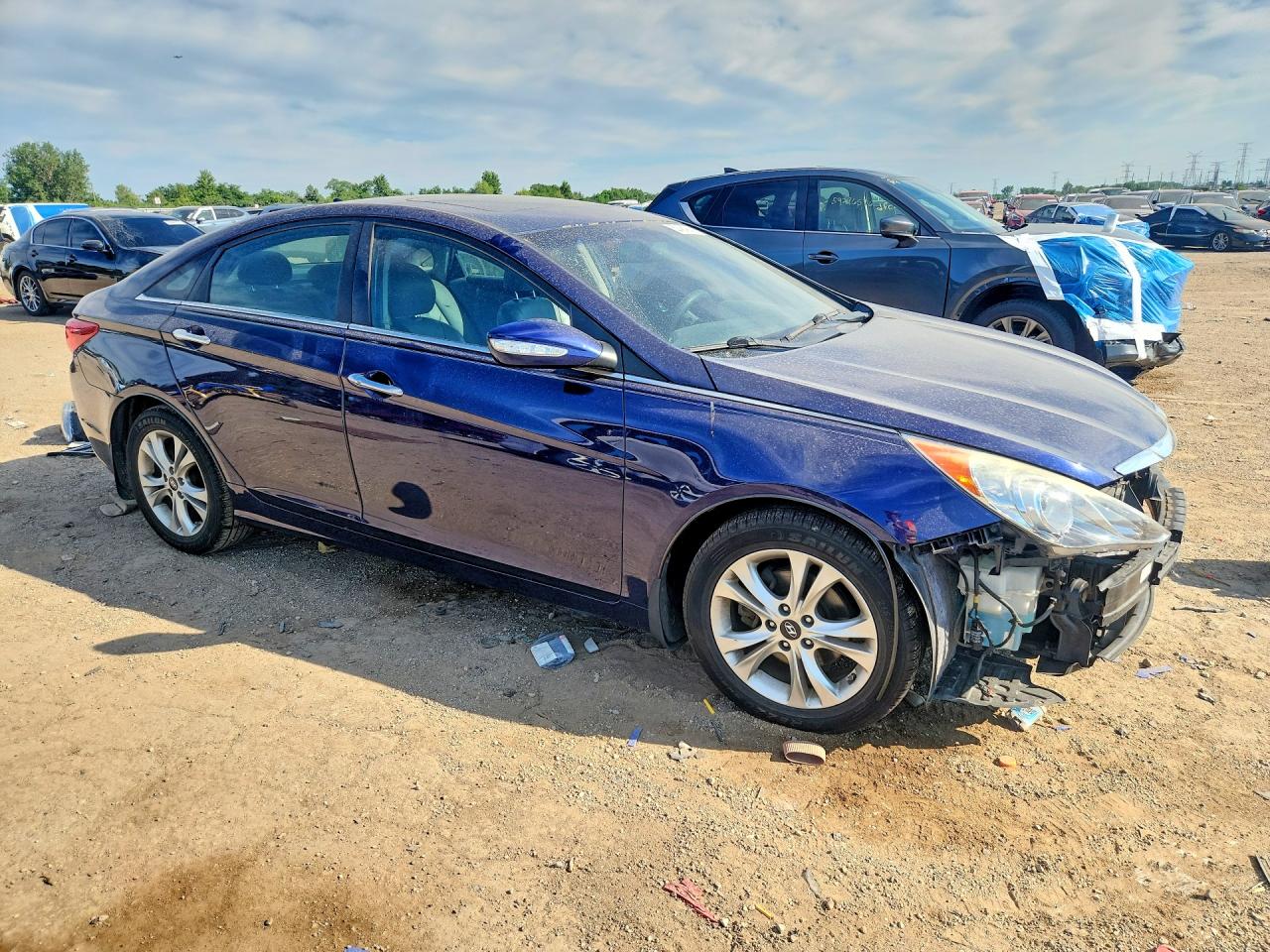 2011 Hyundai Sonata Limited Blue vin: 5NPEC4AC4BH266463