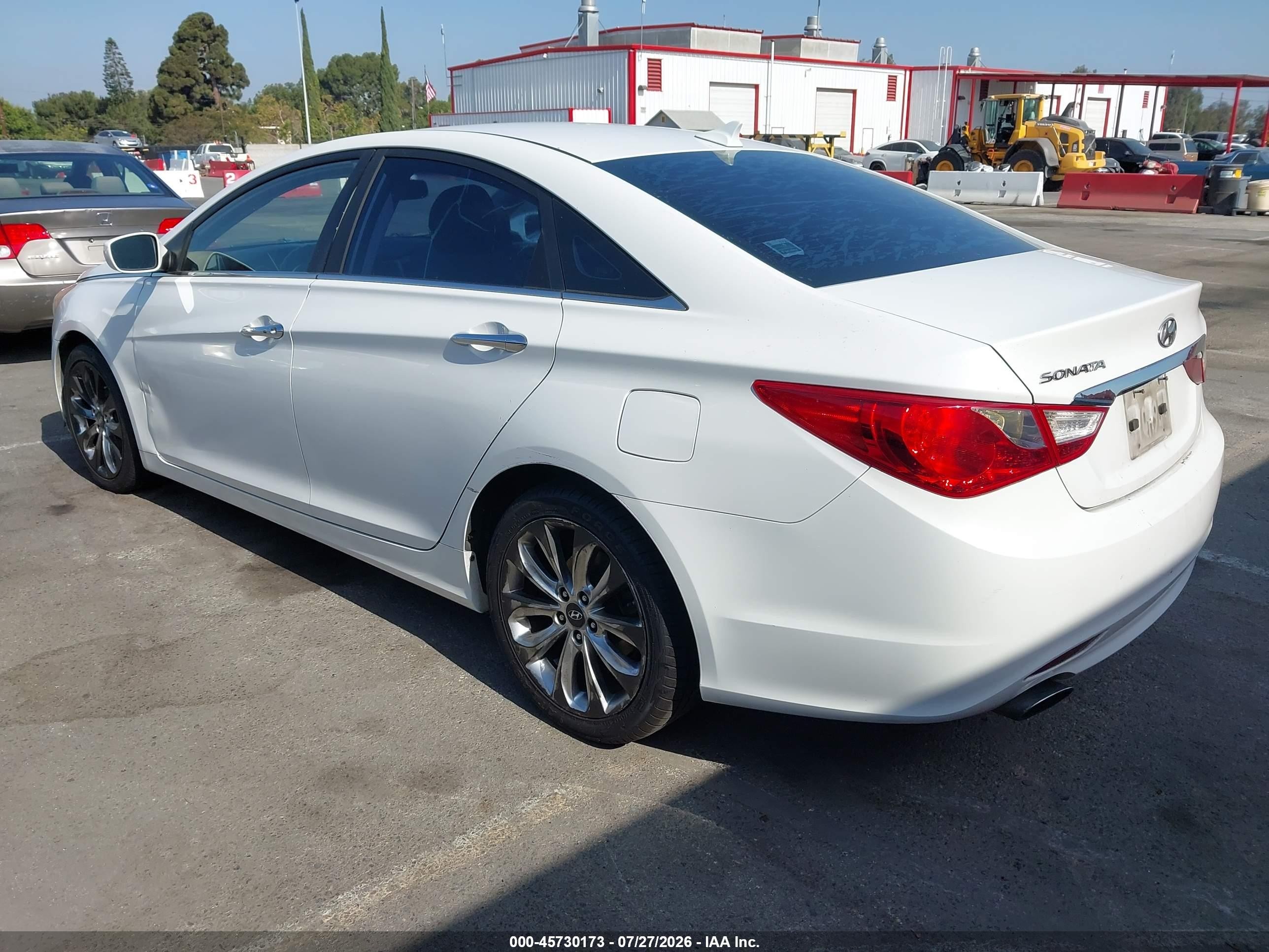 2011 Hyundai Sonata Se White vin: 5NPEC4AC4BH278838