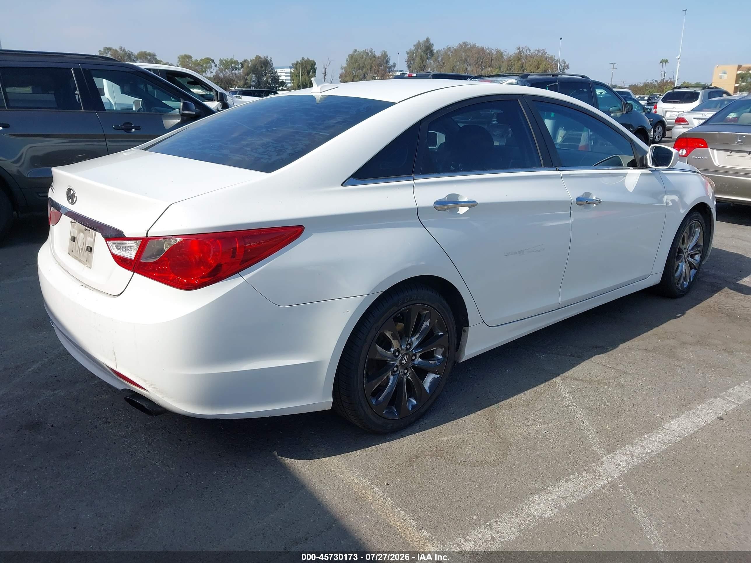 2011 Hyundai Sonata Se White vin: 5NPEC4AC4BH278838