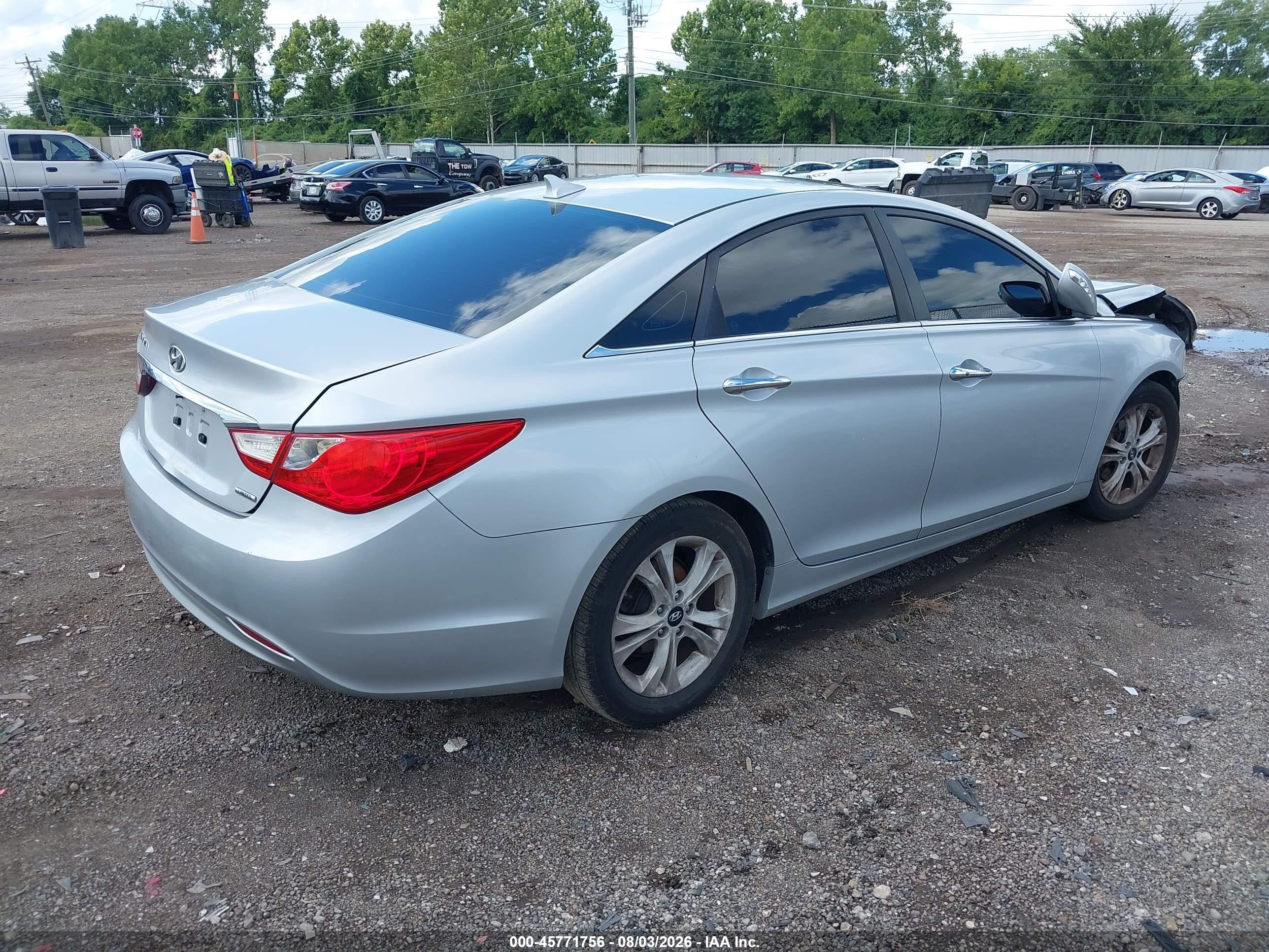 2011 Hyundai Sonata Limited Silver vin: 5NPEC4AC4BH303611
