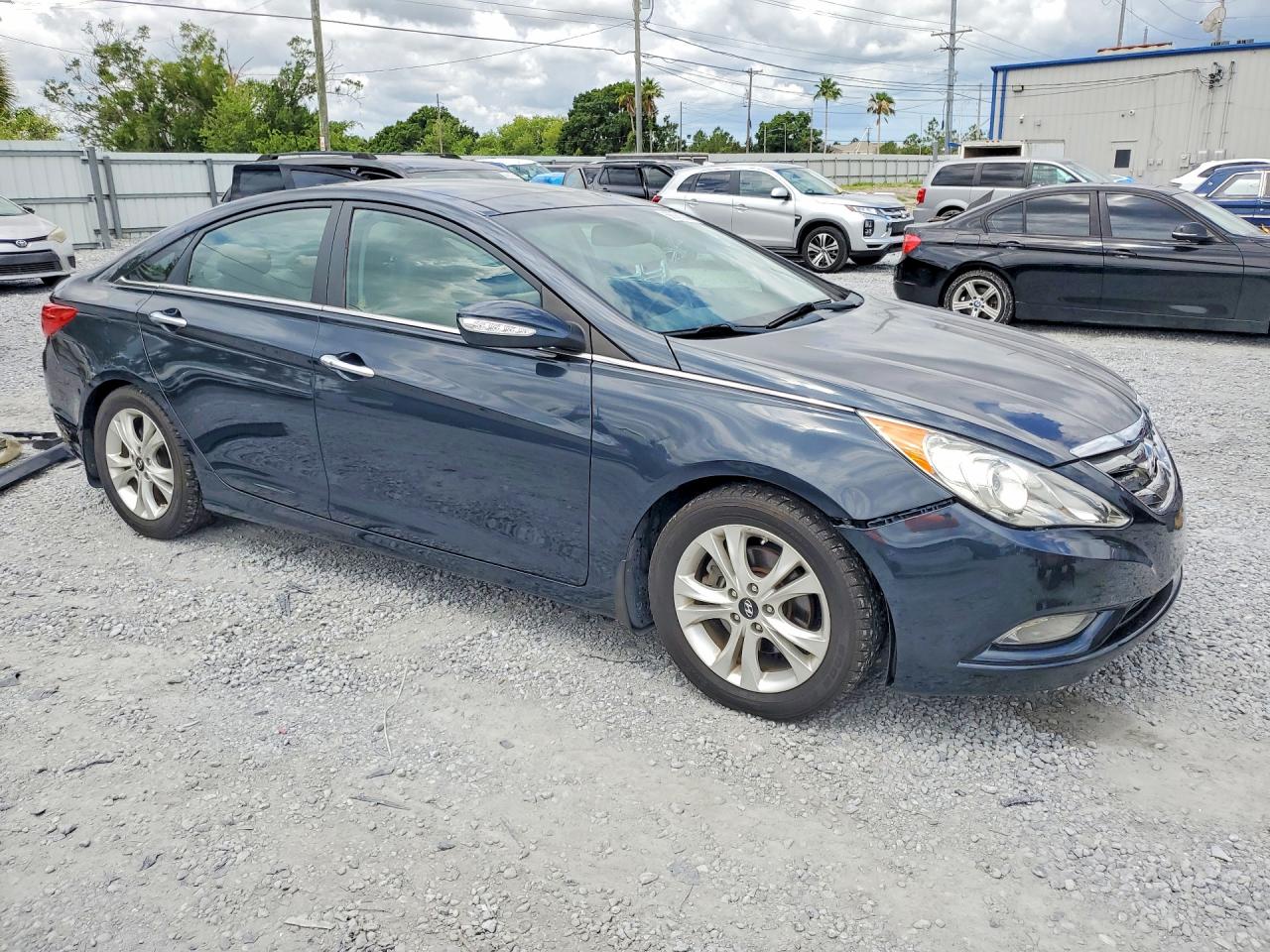 2012 Hyundai Sonata Limited Charcoal vin: 5NPEC4AC4CH351014