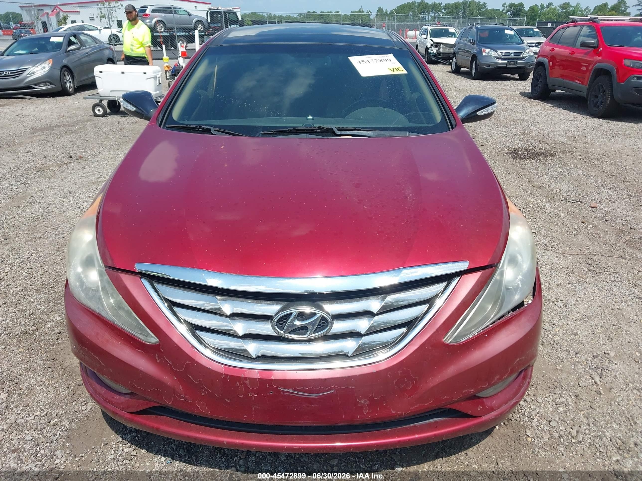 2012 Hyundai Sonata Limited Red vin: 5NPEC4AC4CH366578